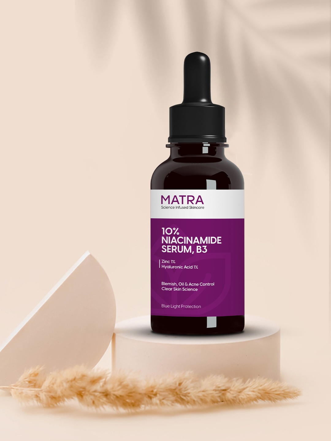 

MATRA 10% Niacinamide Face Serum with Zinc & Hyaluronic Acid 30 ml, Purple