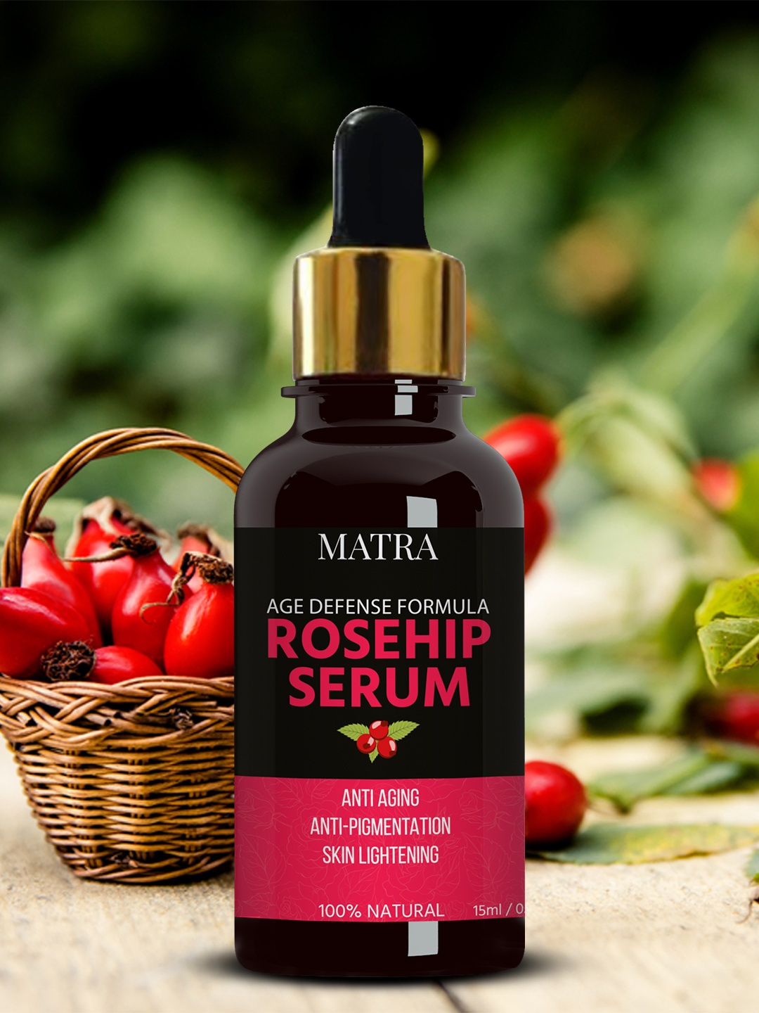 

MATRA Rosehip Seed Oil Age-Defense Formula Face Serum 15 ml, Pink