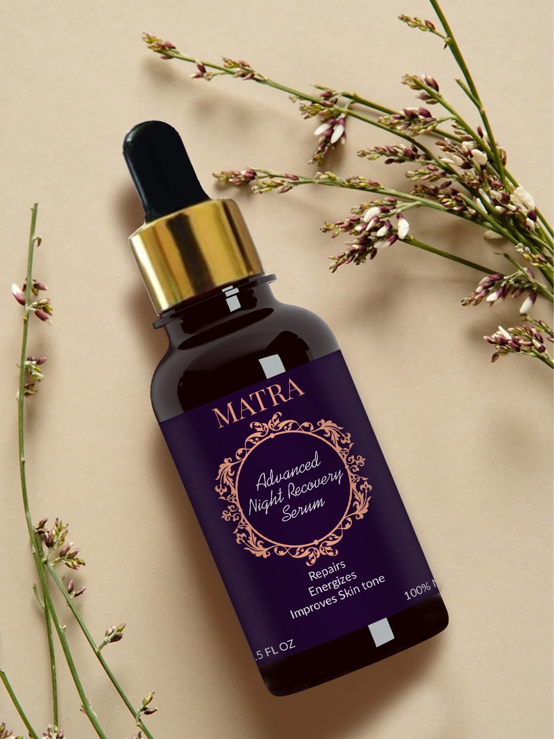 

MATRA Advanced Night Recovery & Skin Repair Serum 15 ml, Black