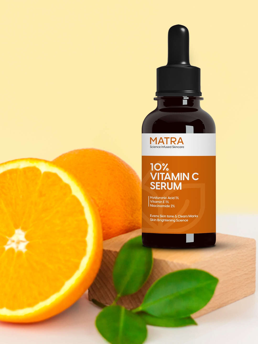 

MATRA 10% Vitamin C Face Serum with Hyaluronic Acid & Vitamin E 30 ml, Orange