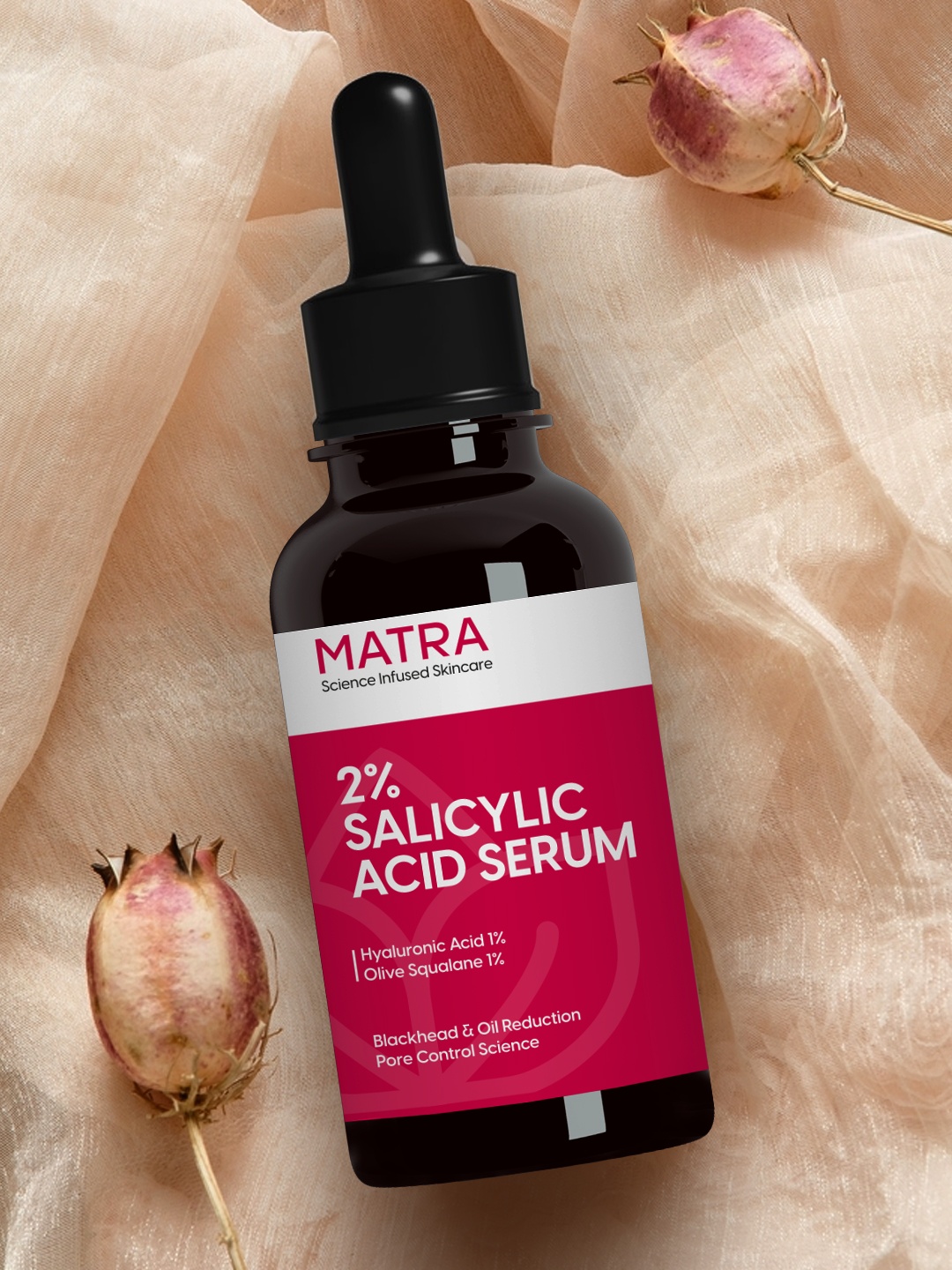 

MATRA 2% Salicylic Acid Serum with Hyaluronic Acid & Olive Squalane 30 ml, Pink