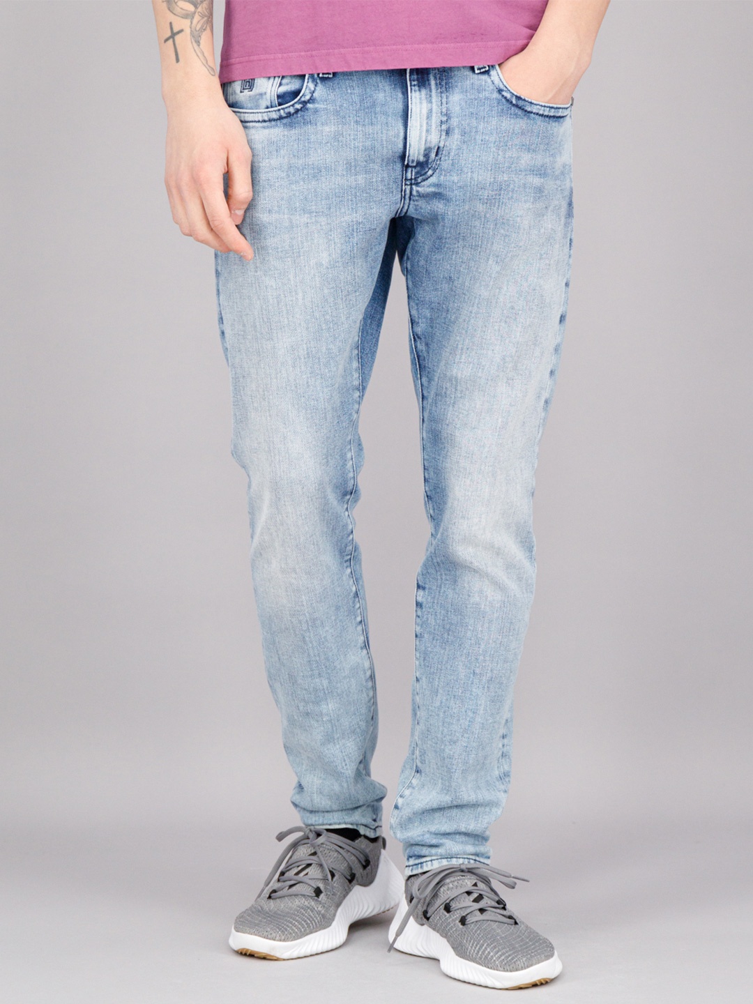 

FREESOUL Men Blue Slim Fit Heavy Fade Jeans