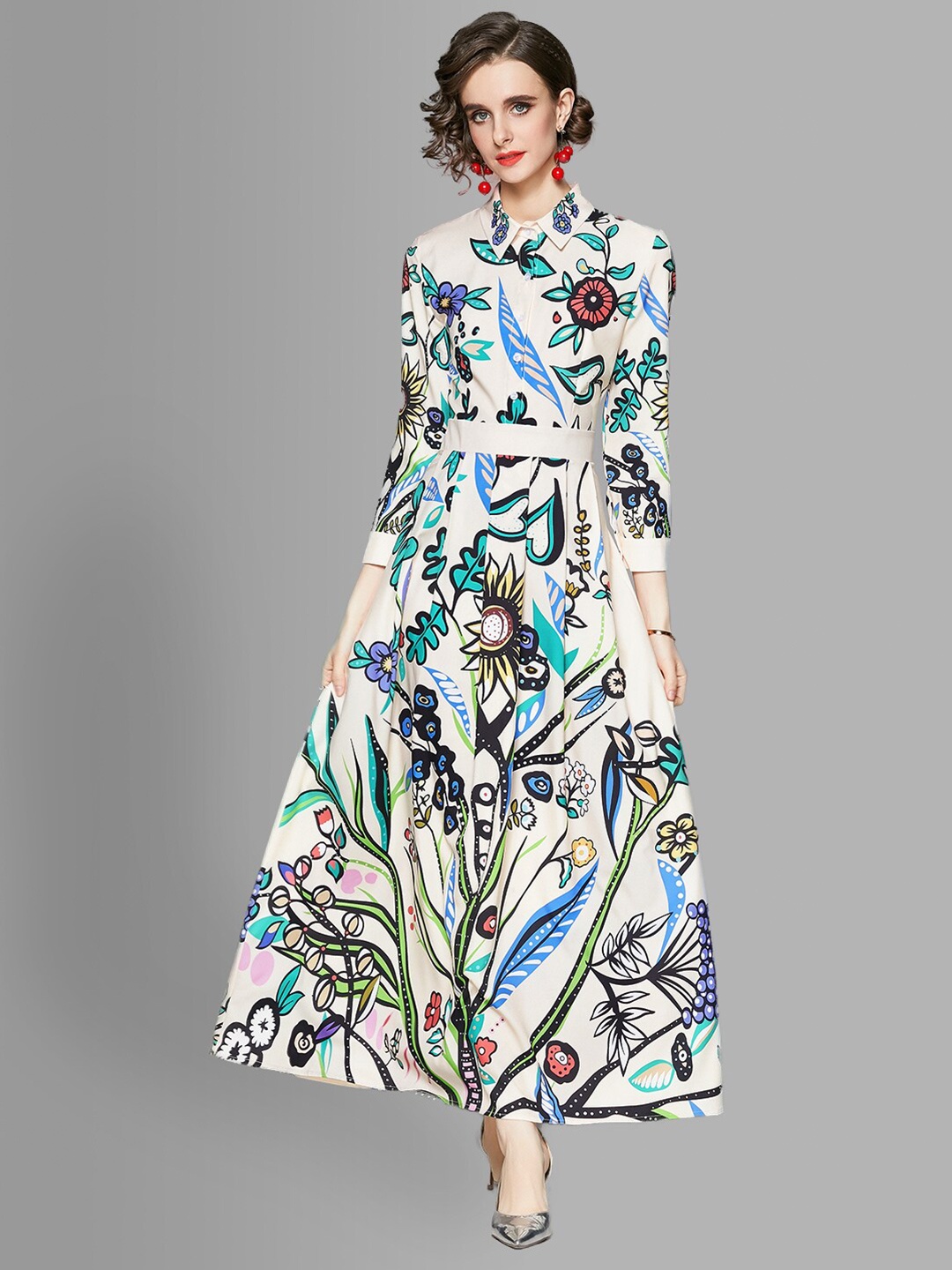 

JC Collection Multicoloured Floral Maxi Dress, Multi
