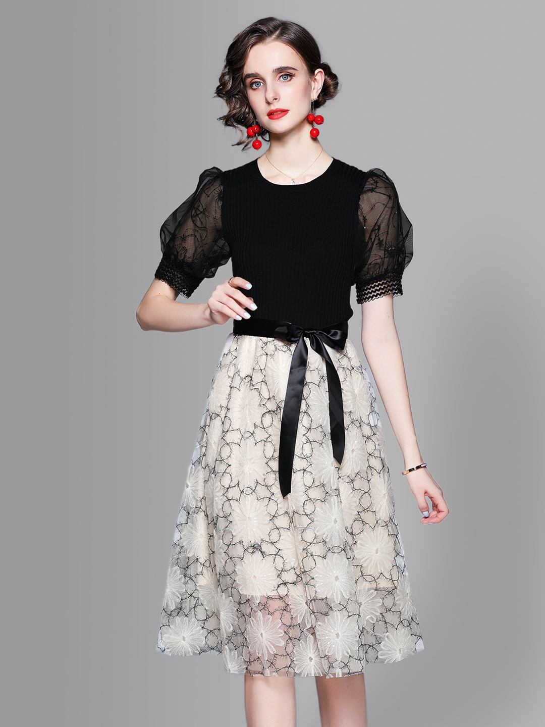 

JC Collection Multicoloured Floral Midi Dress, Multi