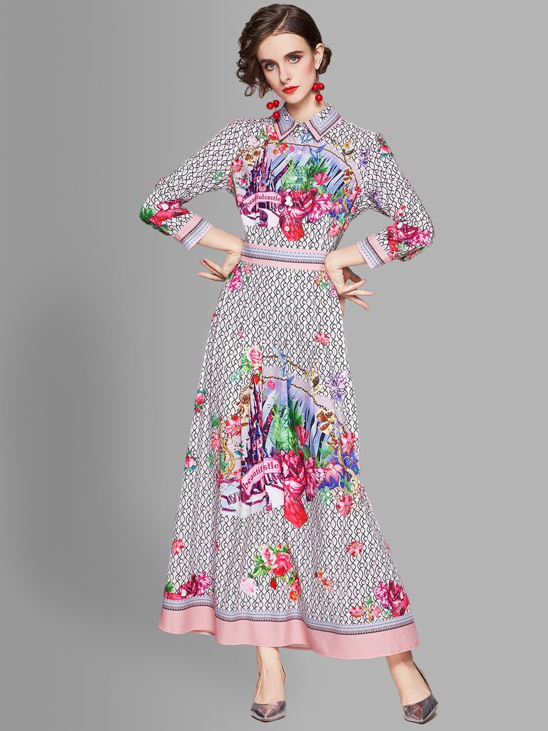 

JC Collection Multicoloured Floral Maxi Dress, Multi