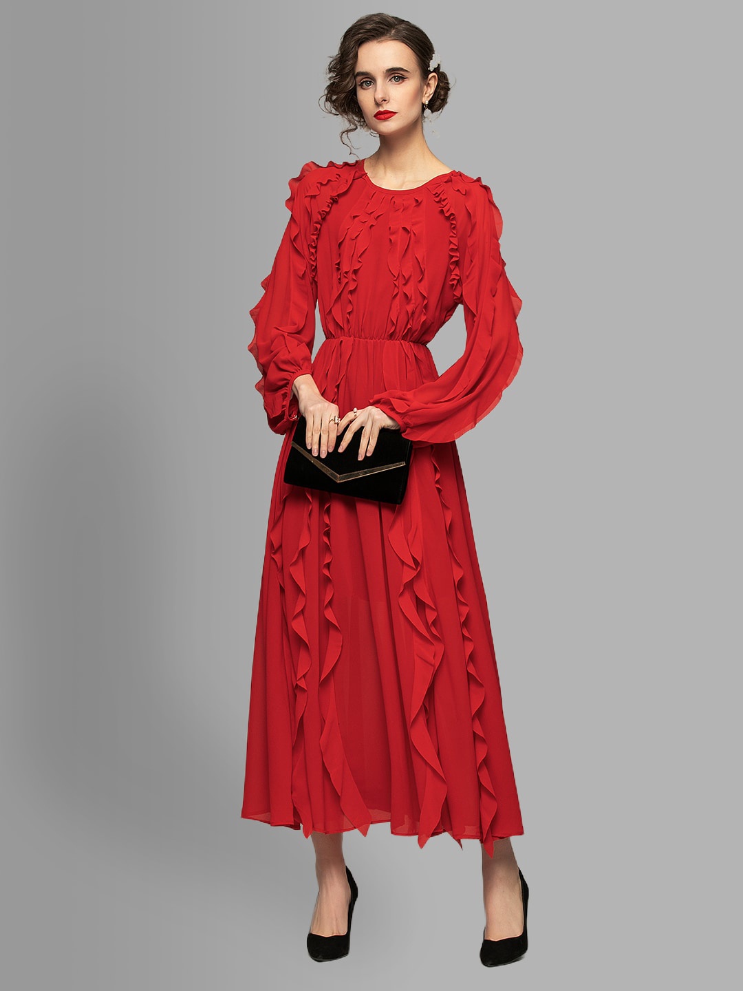 

JC Collection Red Maxi Dress