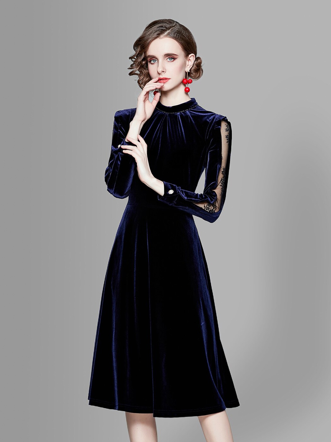

JC Collection Blue Midi Dress