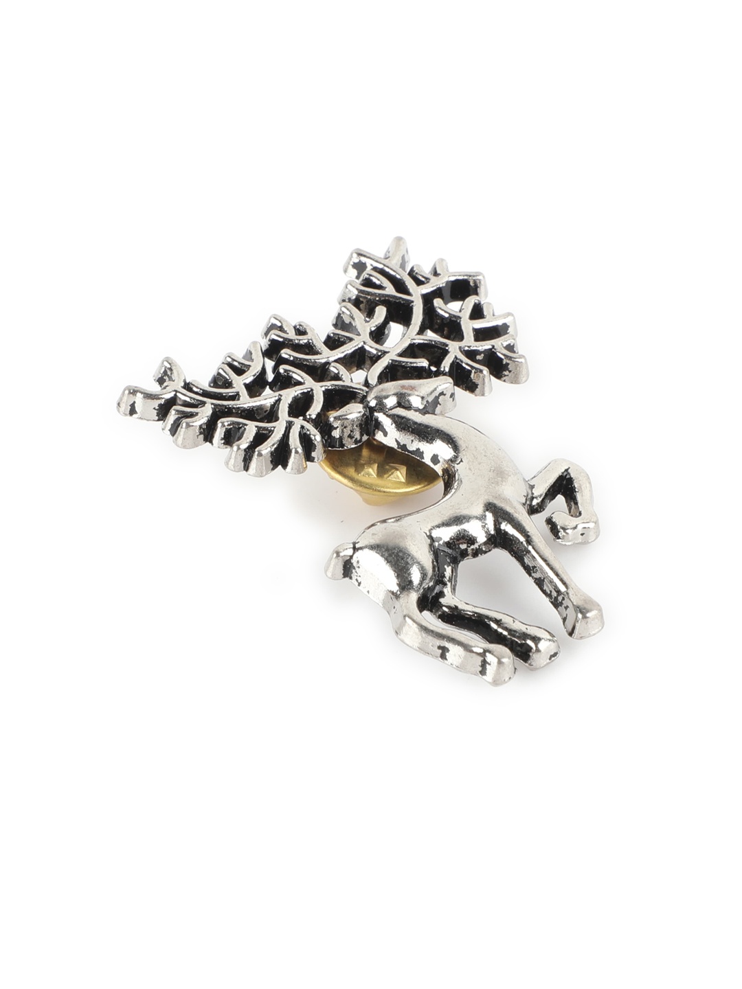 

Alvaro Castagnino Men Silver-Toned Brooch