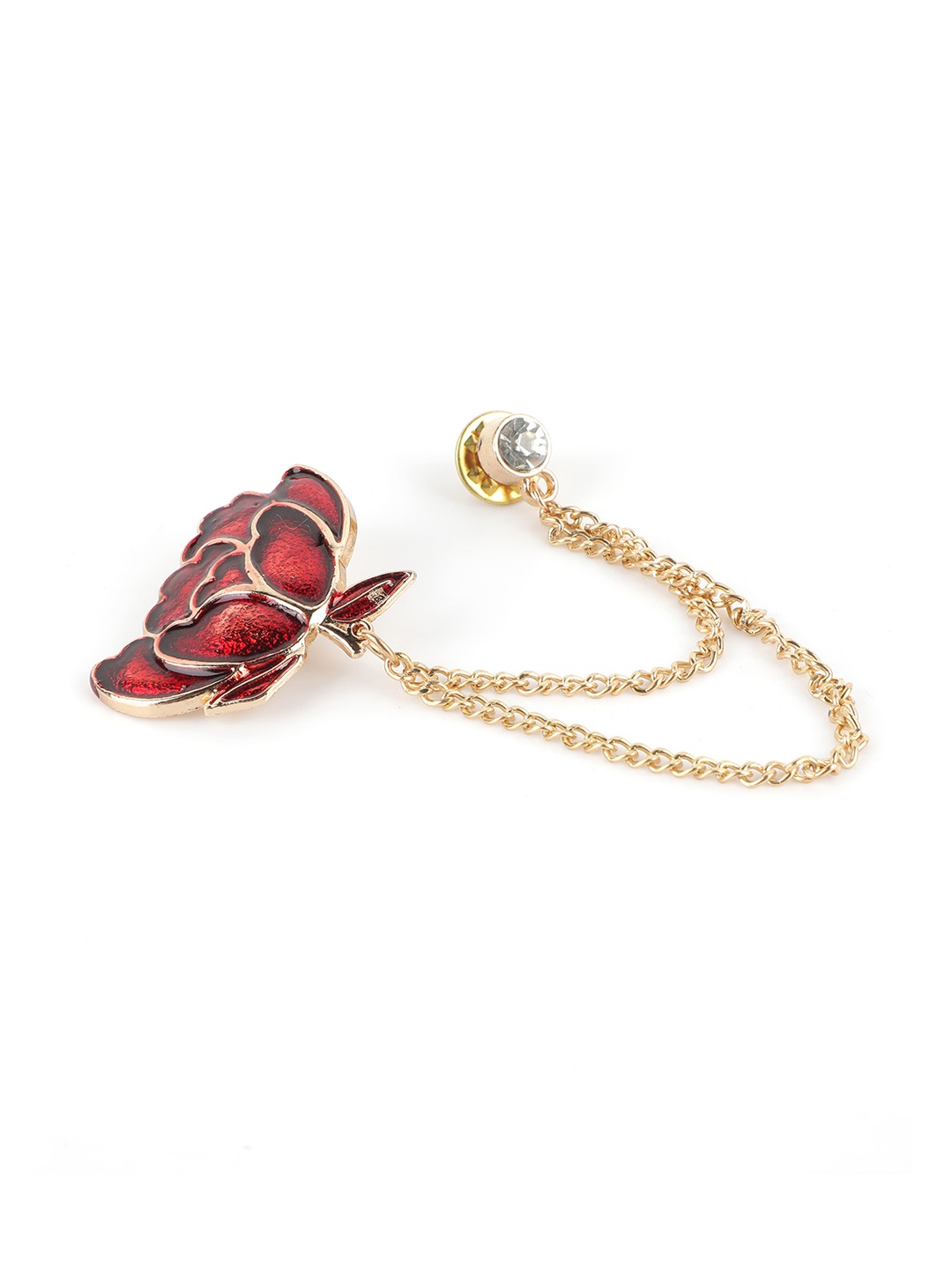 

Alvaro Castagnino Men Red Embellished Brooch