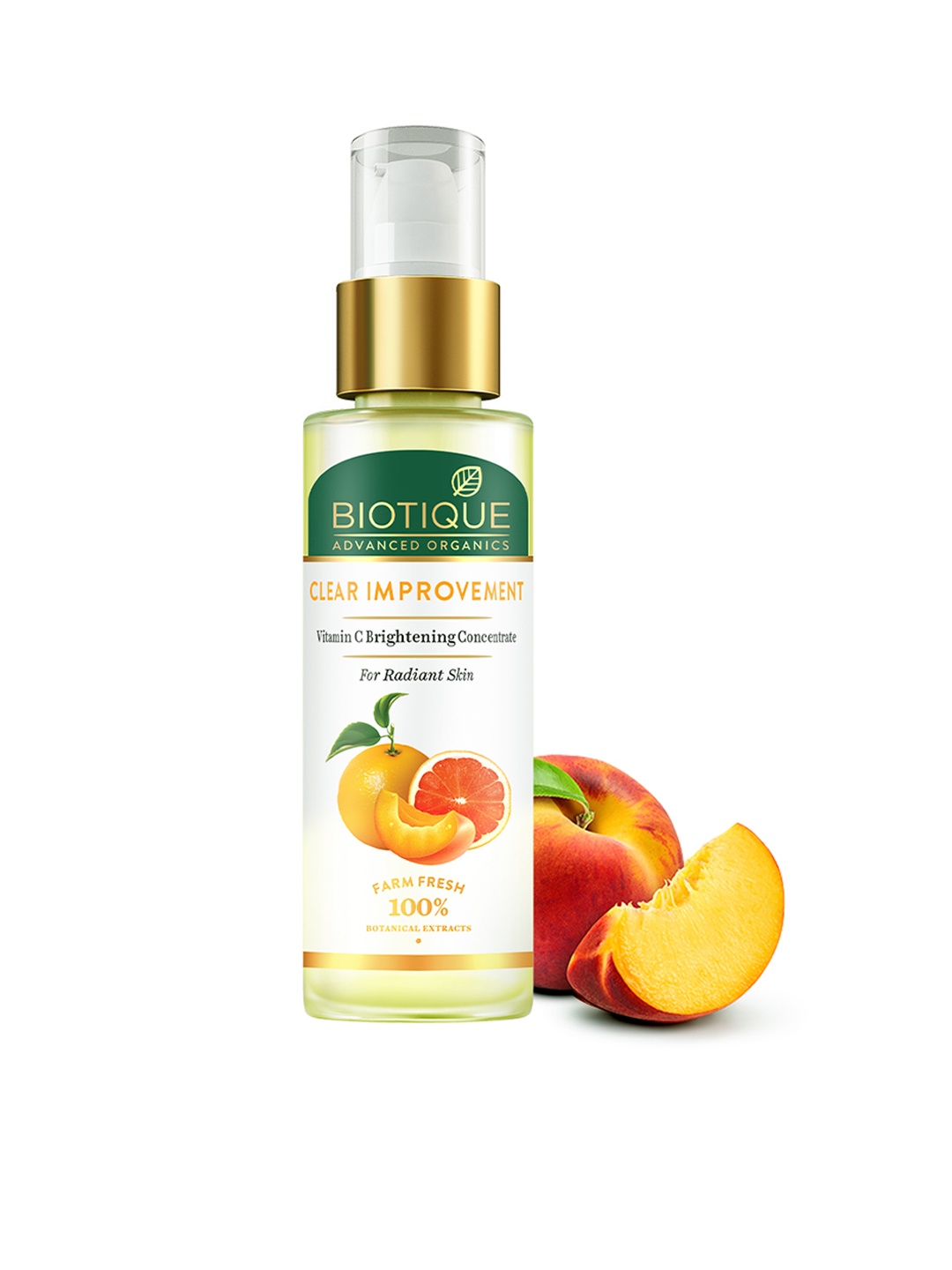 

Biotique Advanced Organics Clear Improvement Vitamin C Brightening Concentrate - 30 ml, White