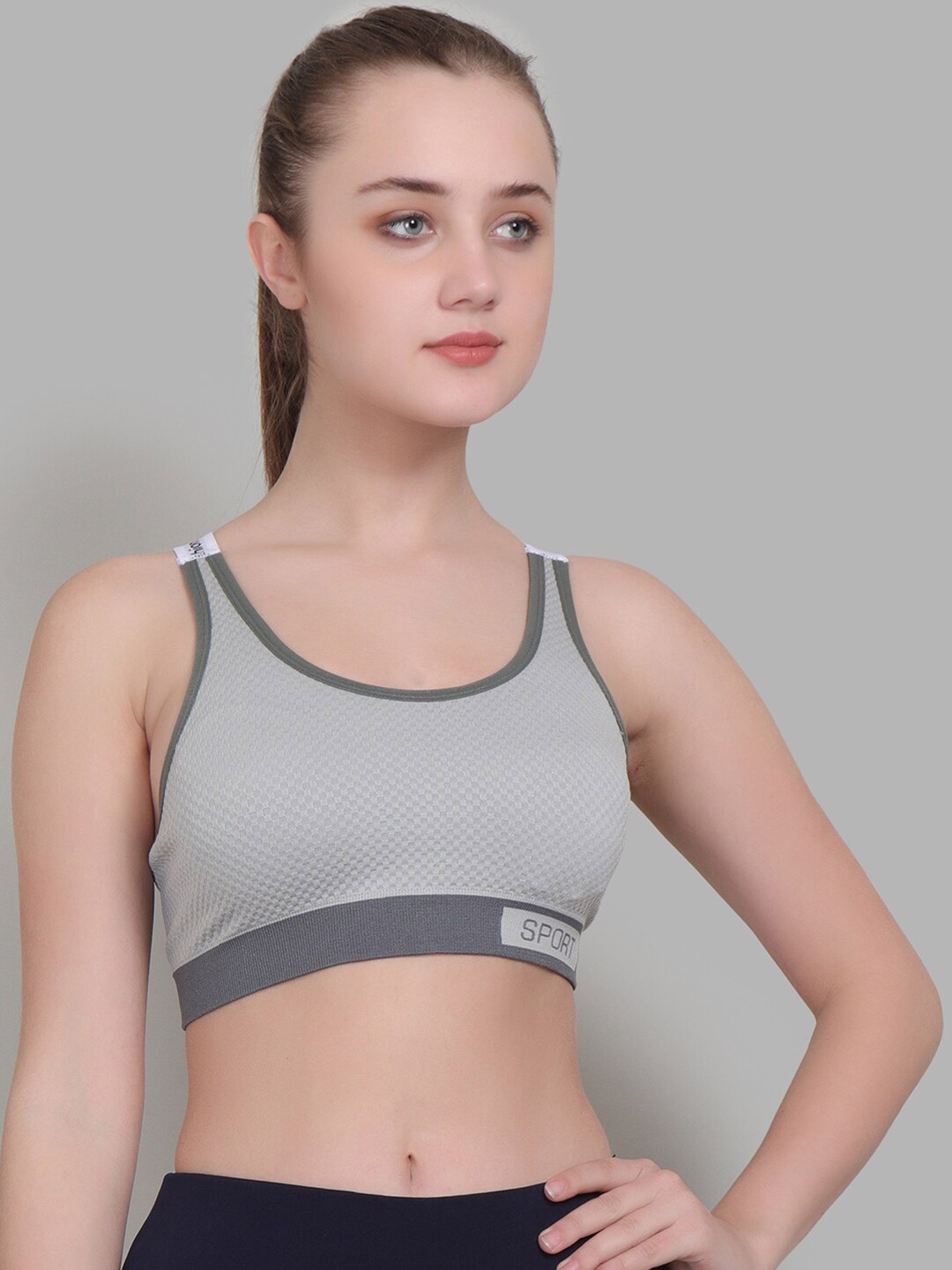 

Lebami Grey Workout Bra New Fashionn_Greyy_30C-Grey