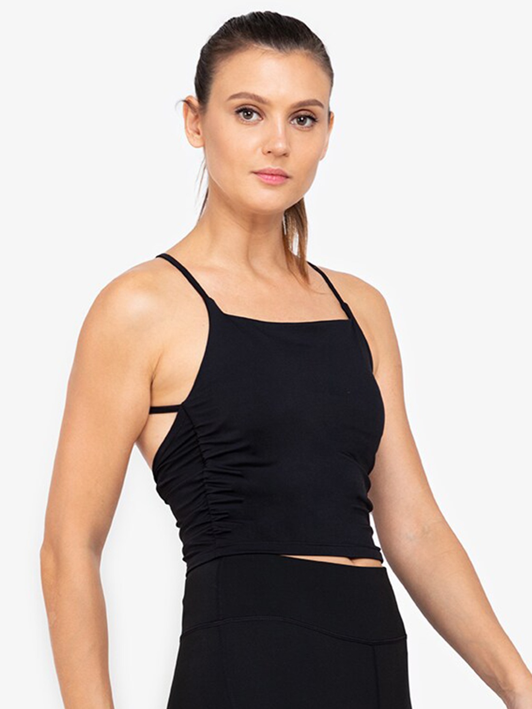 

ZALORA ACTIVE Black Tank Crop Top