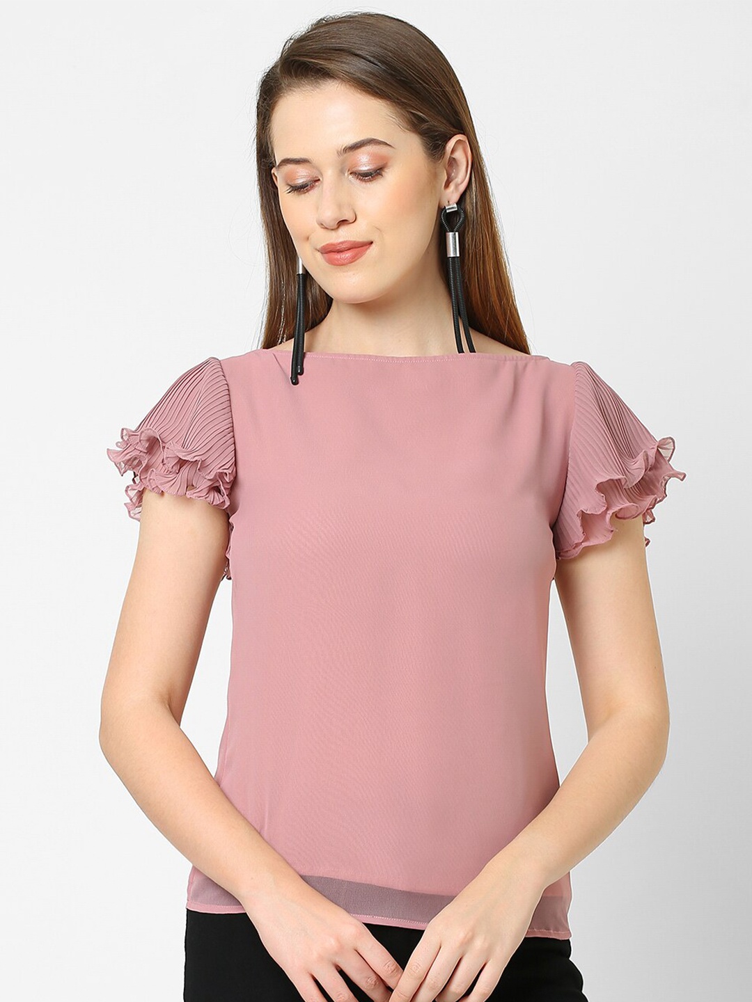 

MISH Women Rose Georgette Top