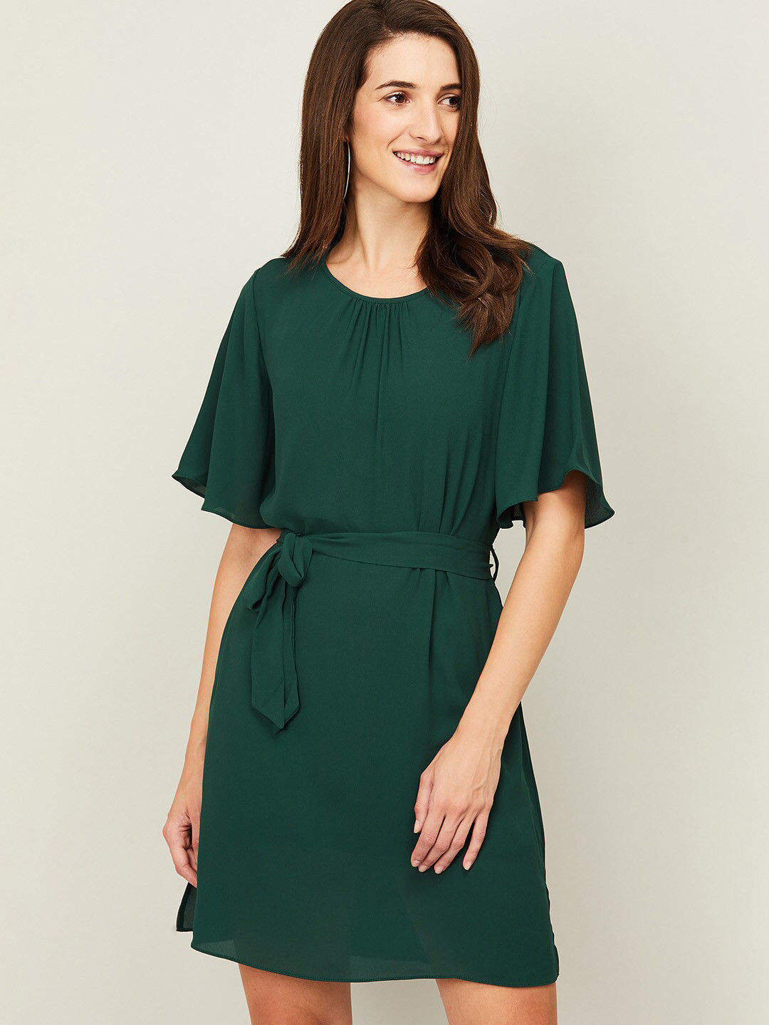 

Bossini Green A-Line Dress