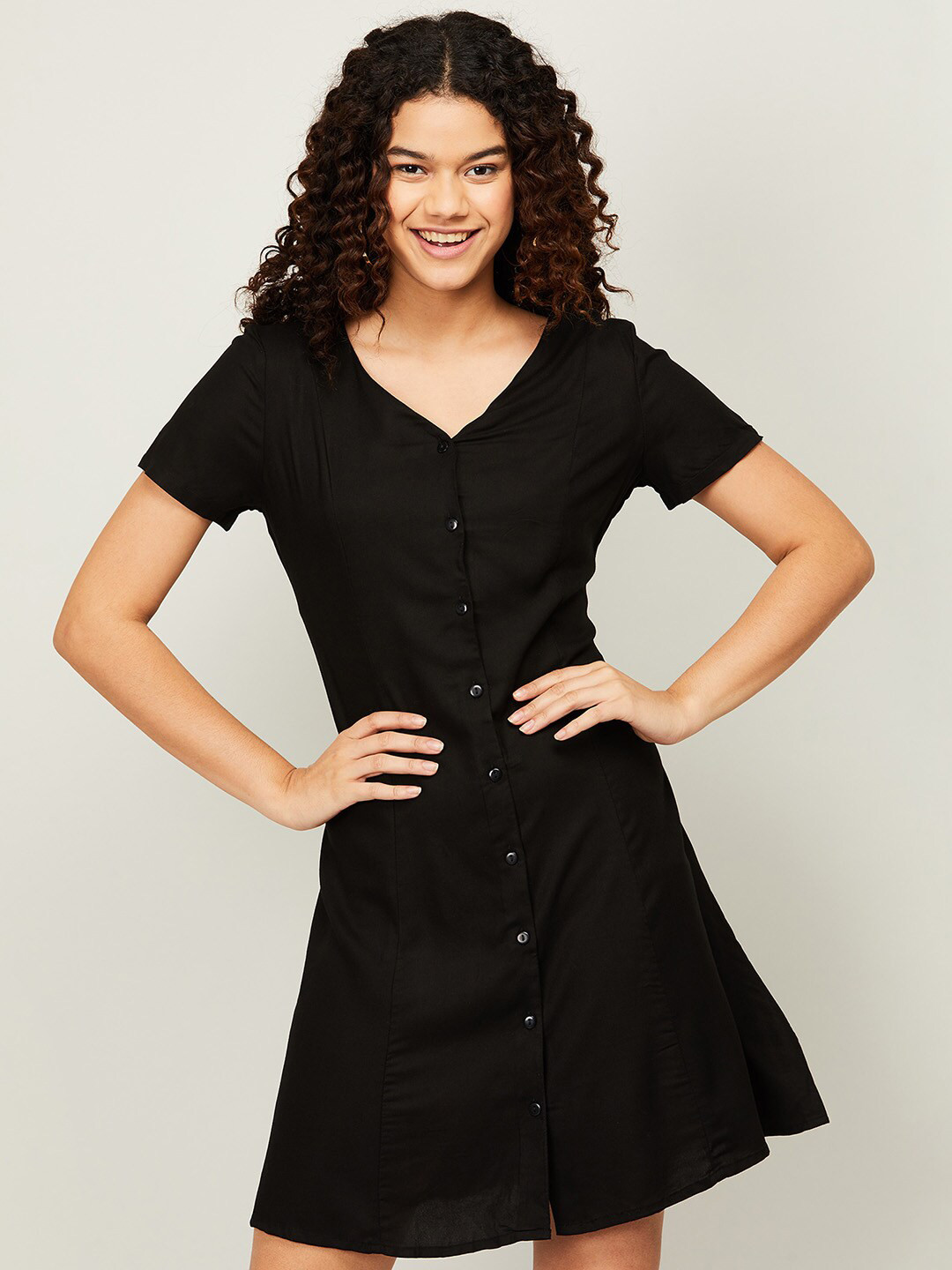 

Fame Forever by Lifestyle Women Black A-Line Dress