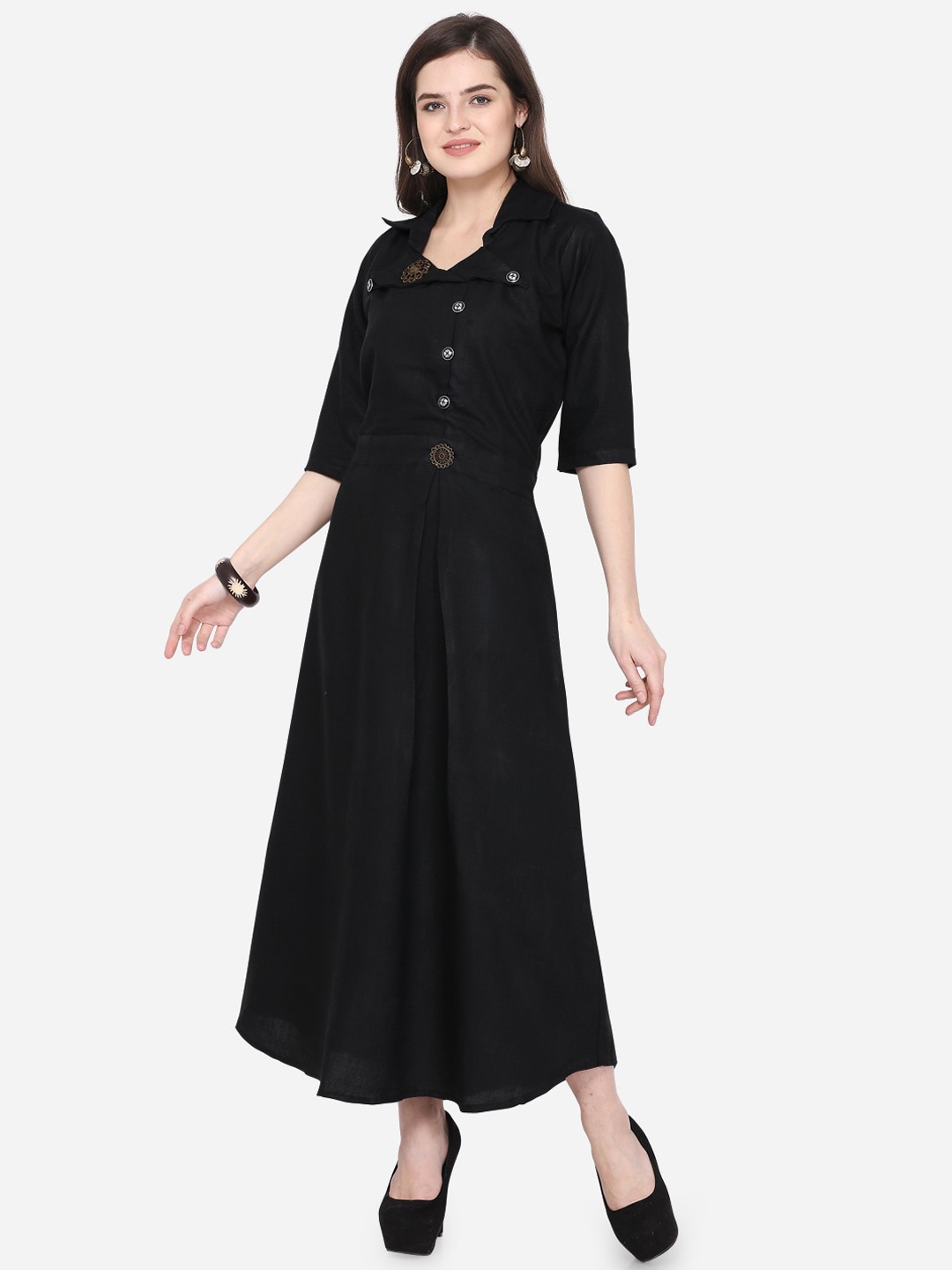 

KALINI Women Black Kurta