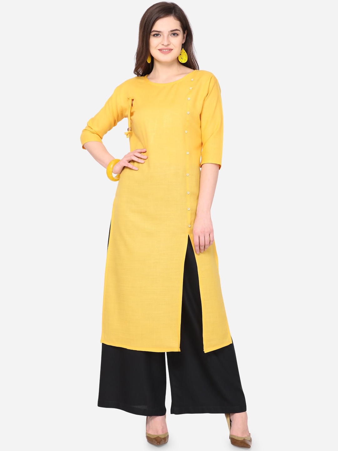

KALINI Women Yellow Kurta