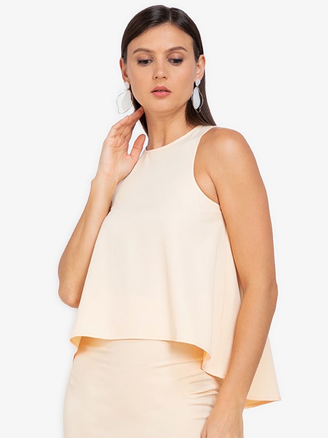 

ZALORA WORK Yellow Wide Swing Top