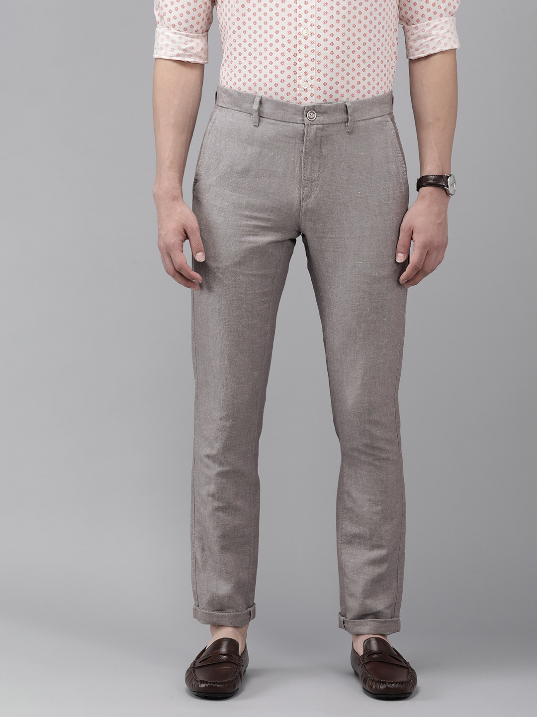

U S Polo Assn Men Grey Austin Trim Fit Trousers