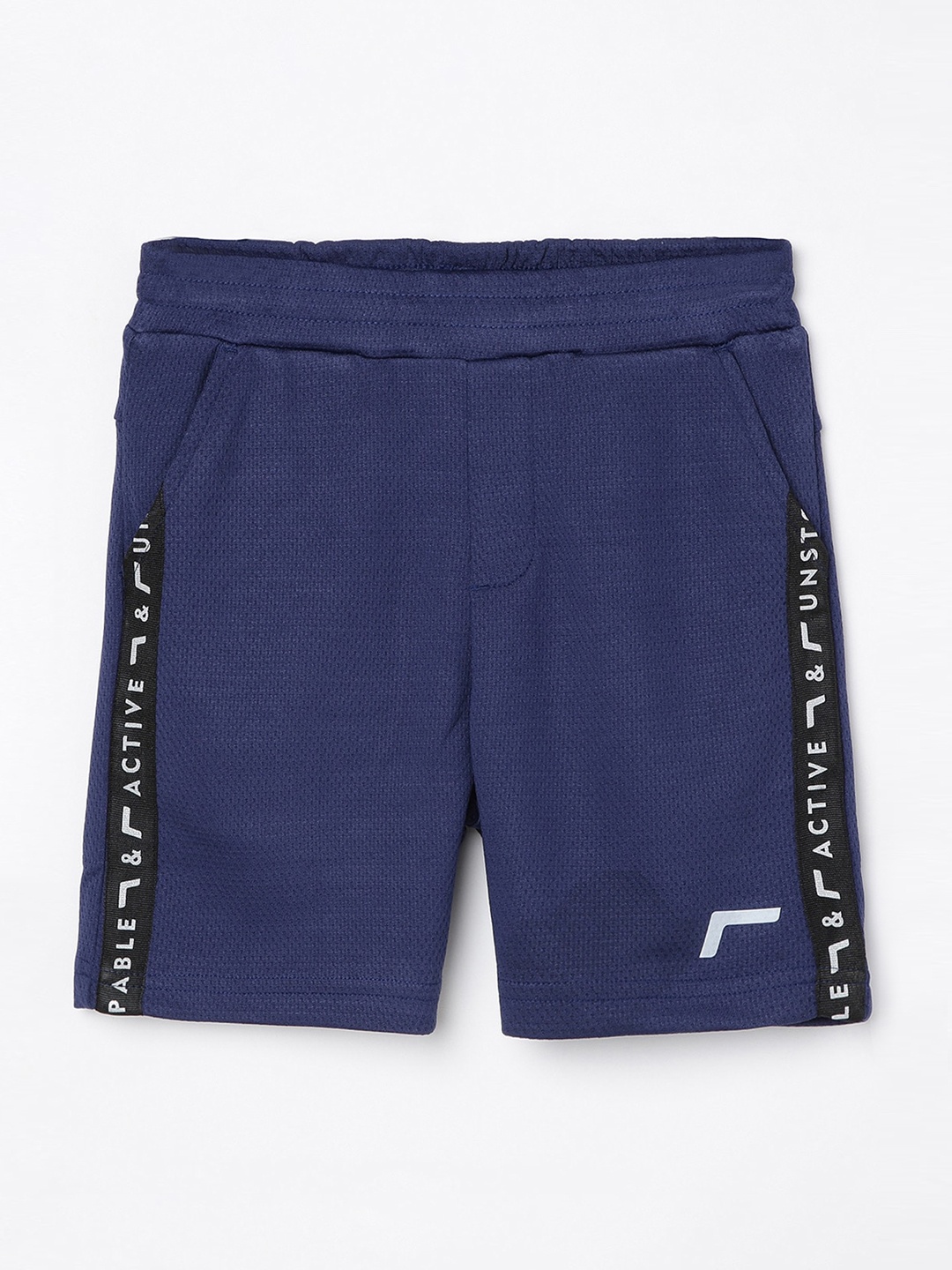 

Fame Forever by Lifestyle Boys Navy Blue Solid Regular Shorts
