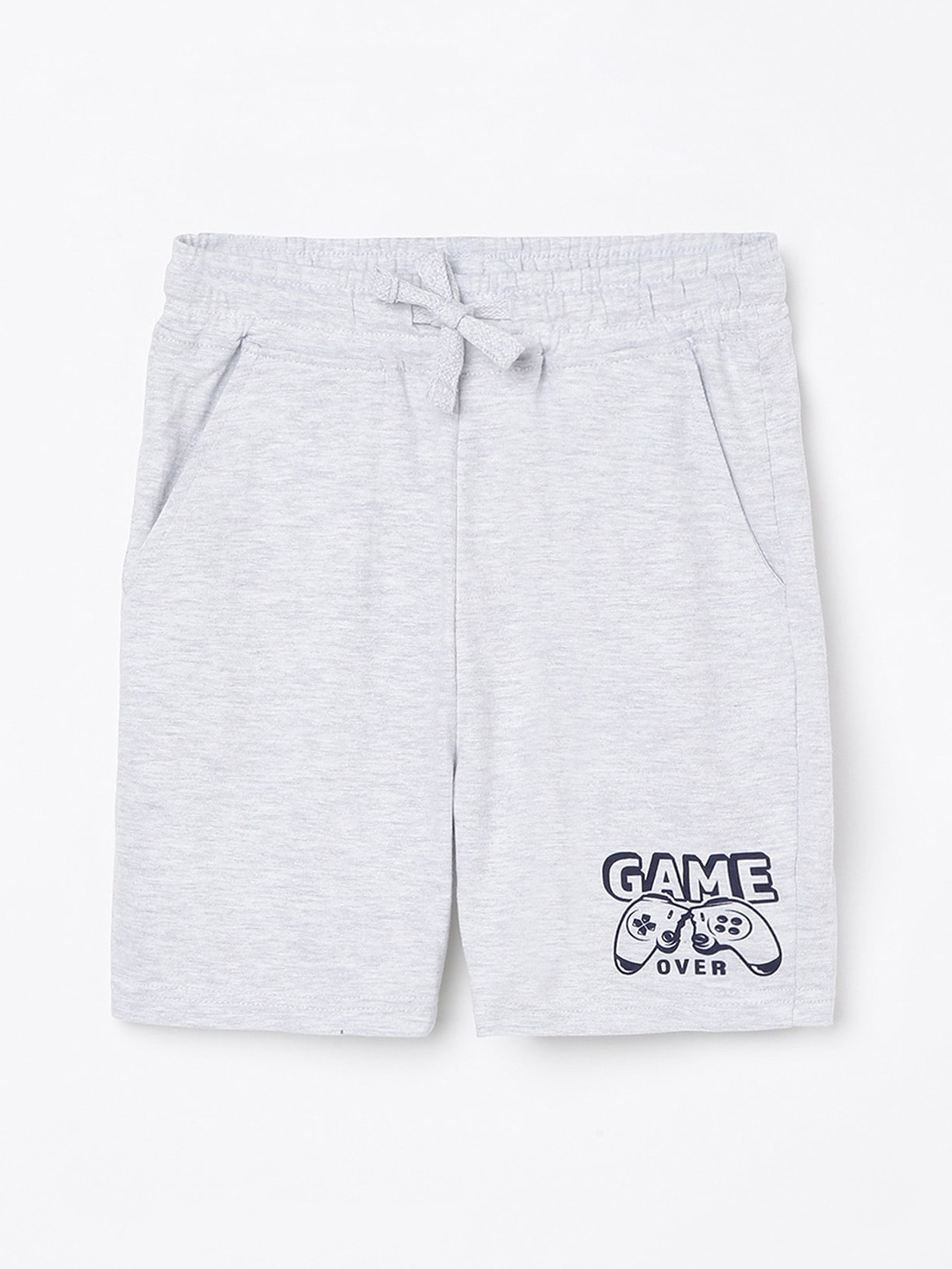 

Fame Forever by Lifestyle Boys Grey Melange Printed Shorts