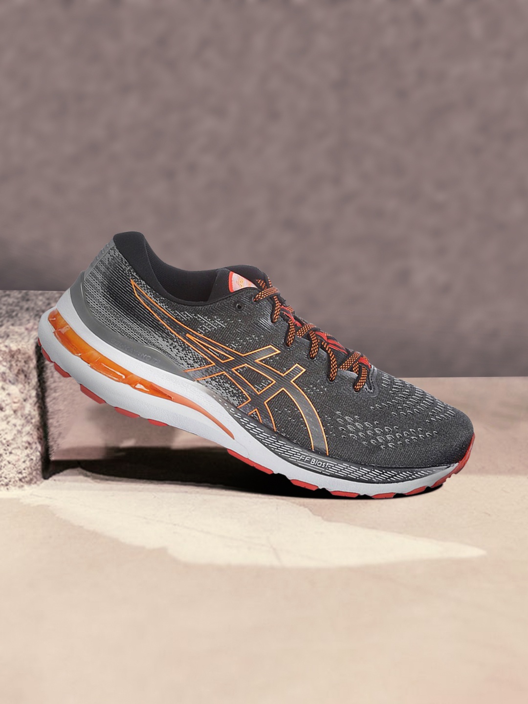 

ASICS Men Black & Grey GEL-Kayano 28 Running Shoes