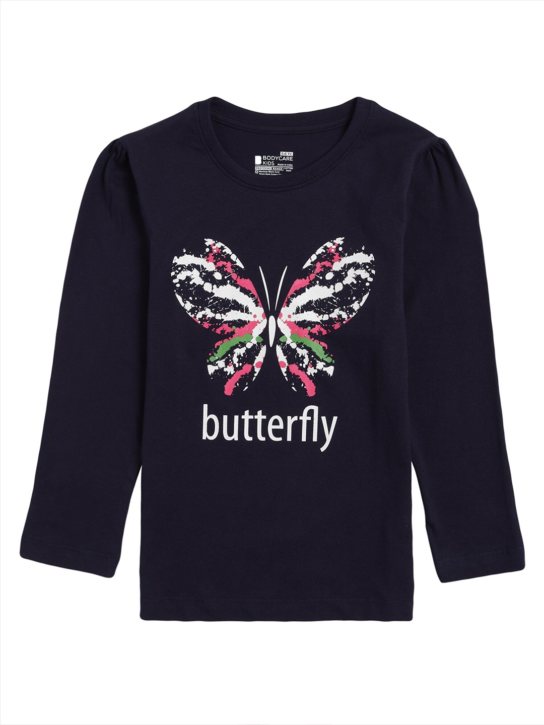 

PROTEENS Girls Navy Blue Printed T-shirt