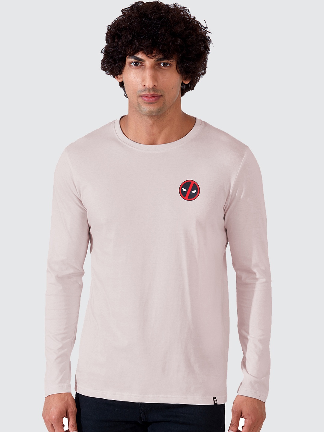 

The Souled Store Men White Applique T-shirt