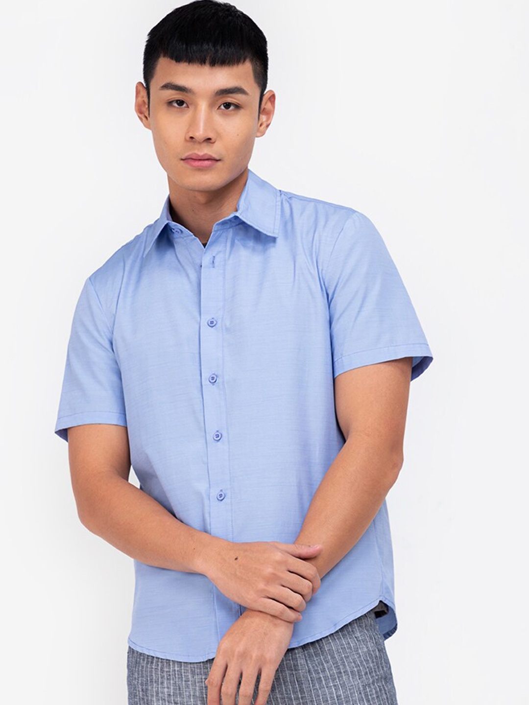 

ZALORA BASICS Men Blue Casual Shirt