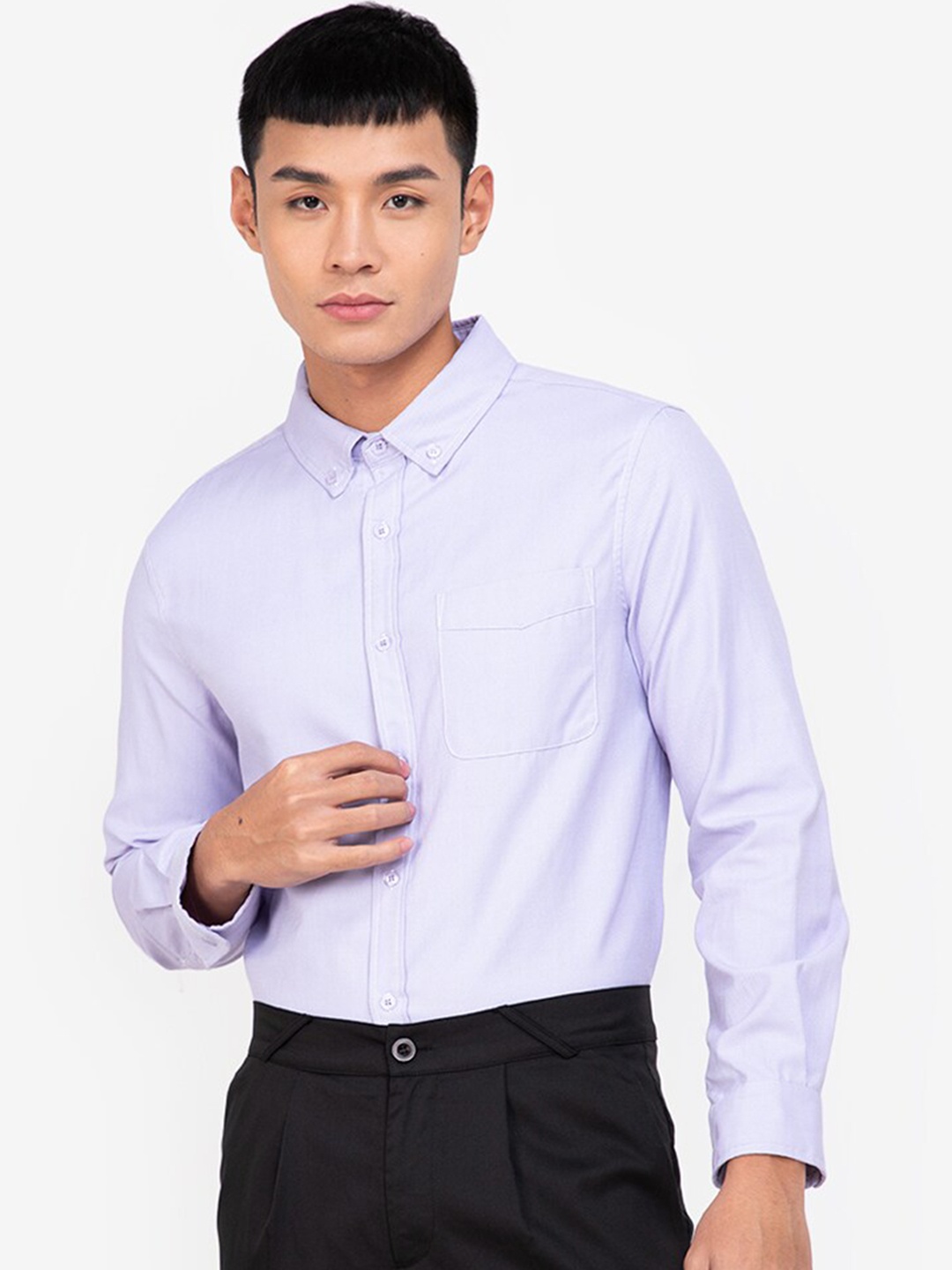 

ZALORA BASICS Men Purple Formal Shirt
