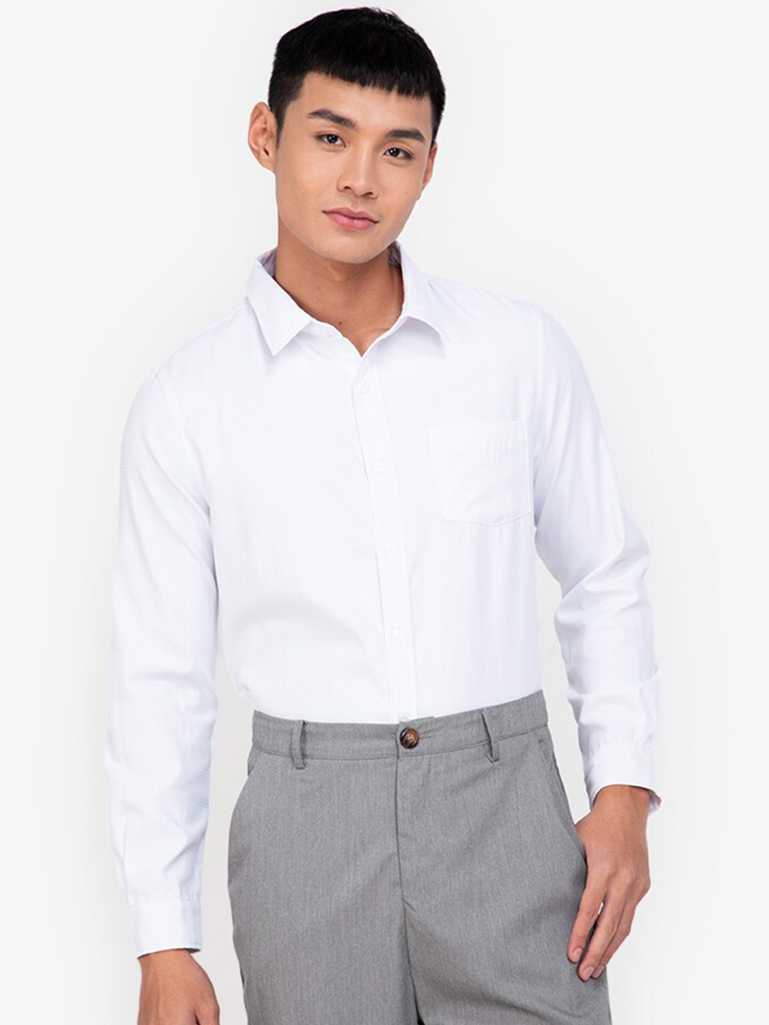 

ZALORA BASICS Men White Casual Shirt