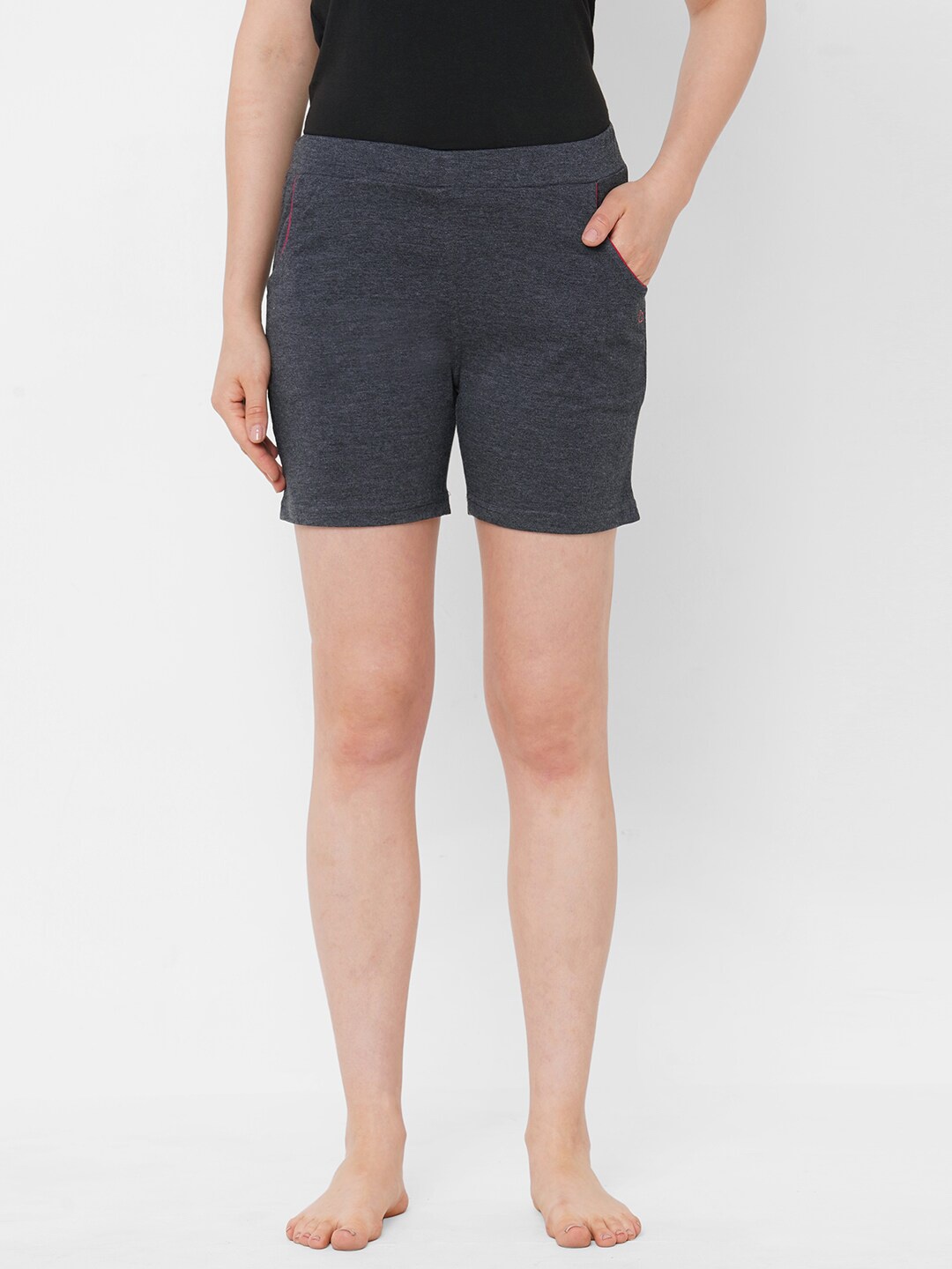 

Sweet Dreams Women Grey Cotton Lounge Shorts