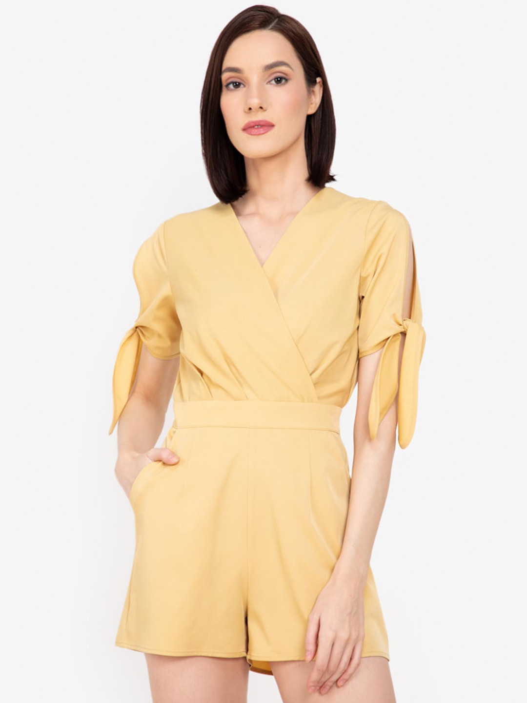 

ZALORA WORK Women Yellow Playsuit