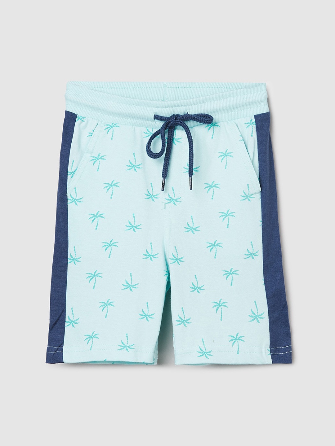 

max Boys Green Conversational Printed Shorts