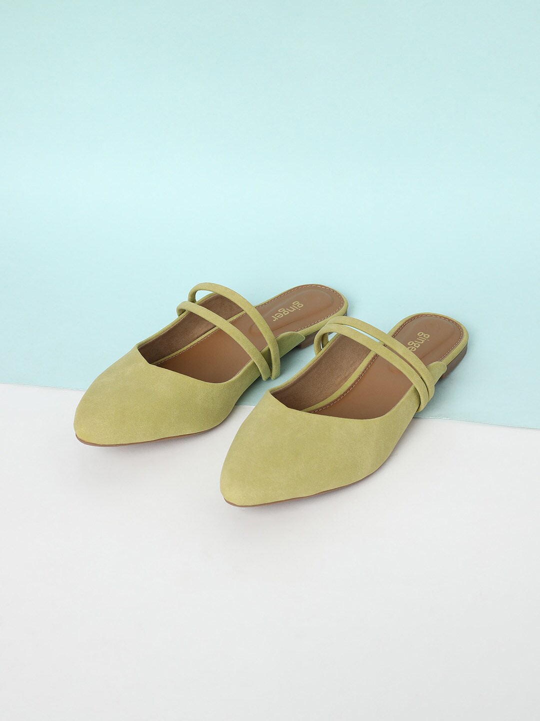 

Ginger by Lifestyle Women Green Mules Flats