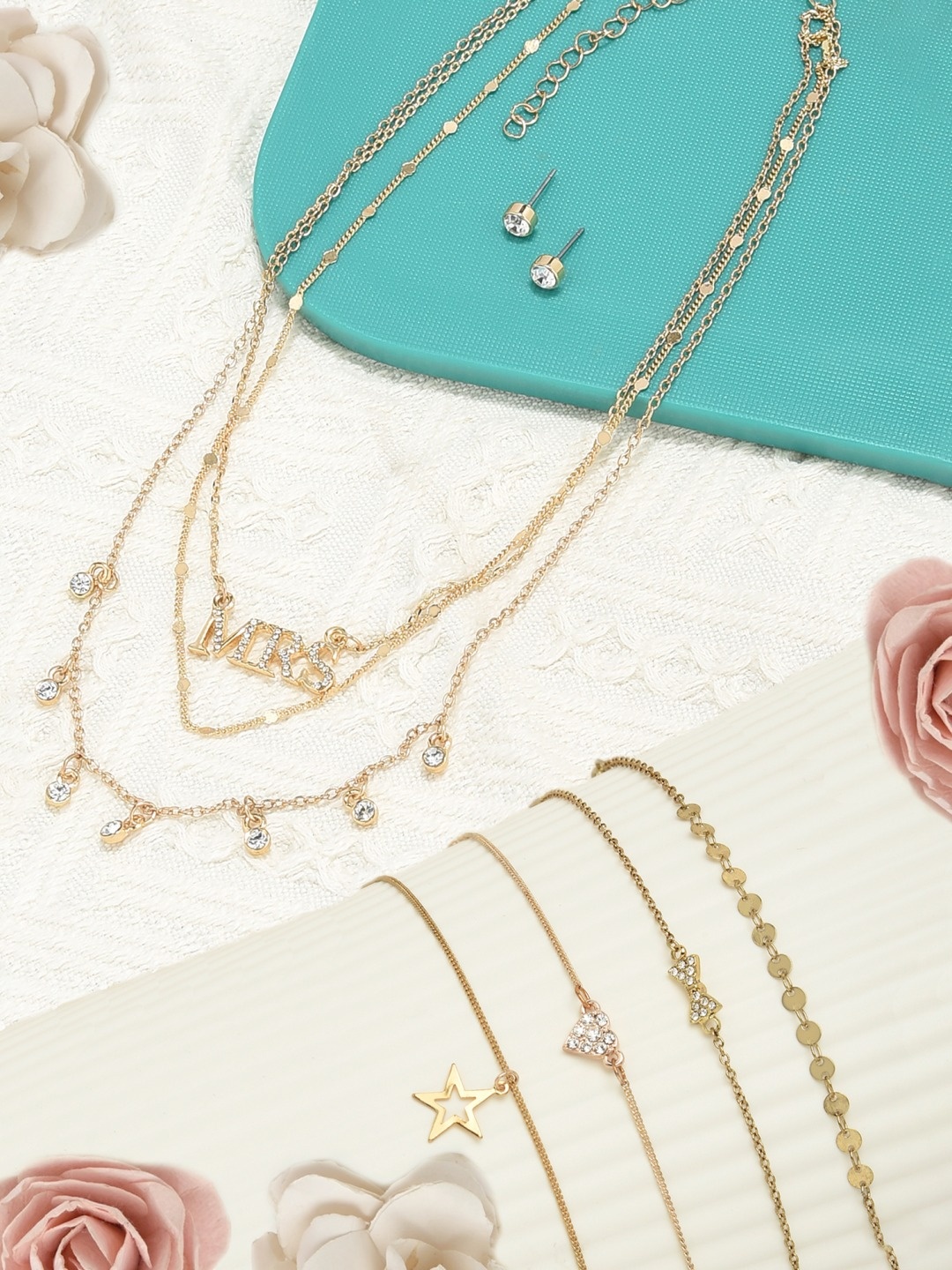

AMI Set Of 6 Gold-Toned Jewellary Set