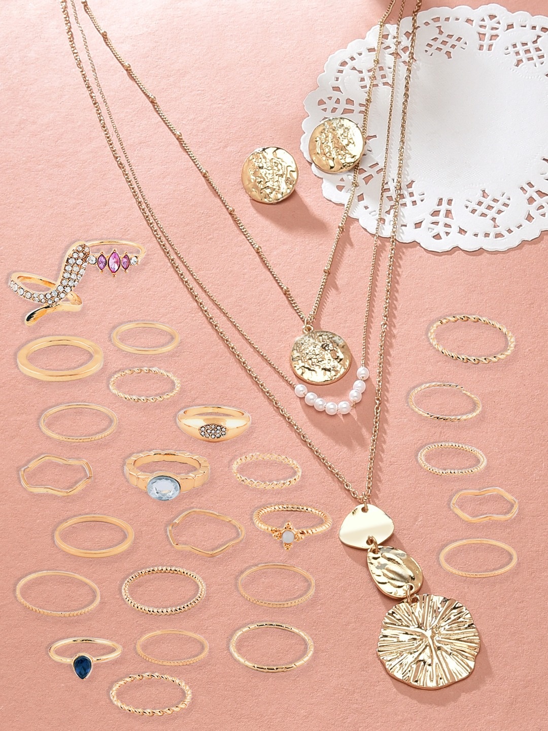 

AMI Women Gold-Toned Jewellary Set