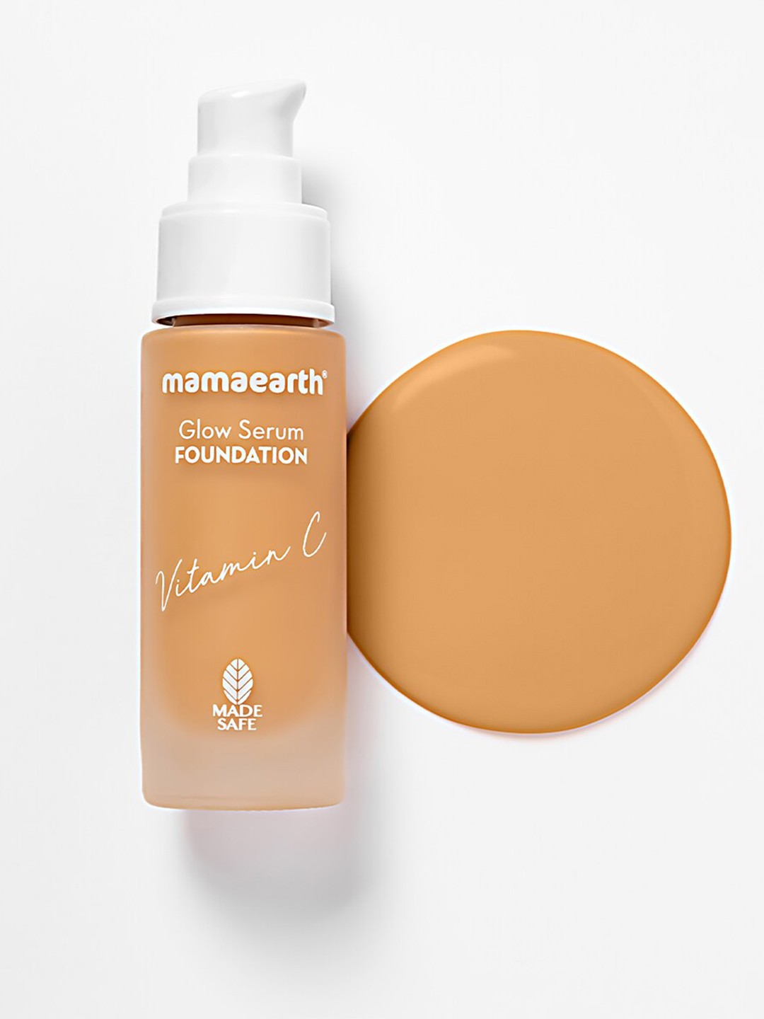

Mamaearth Glow Serum Foundation with Vitamin C & Turmeric 30 ml - Toffee Glow 07, Beige
