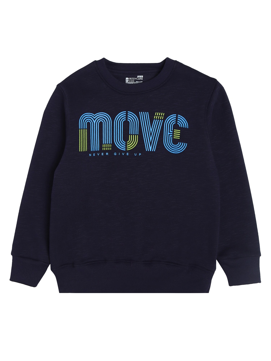 

PROTEENS Boys Navy Blue Printed Cotton Sweatshirt