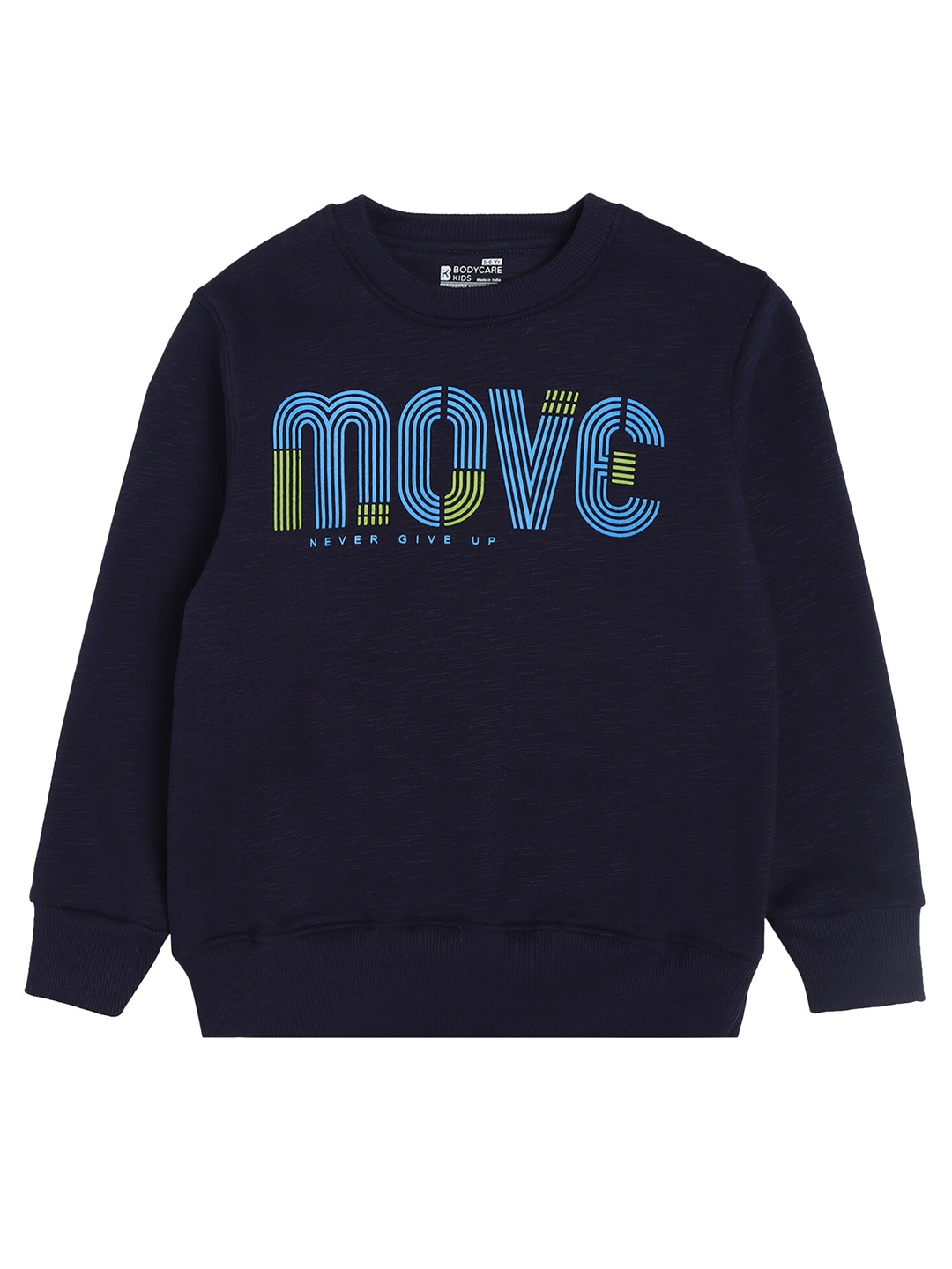 

PROTEENS Boys Navy Blue Typography Printed Cotton Sweatshirt