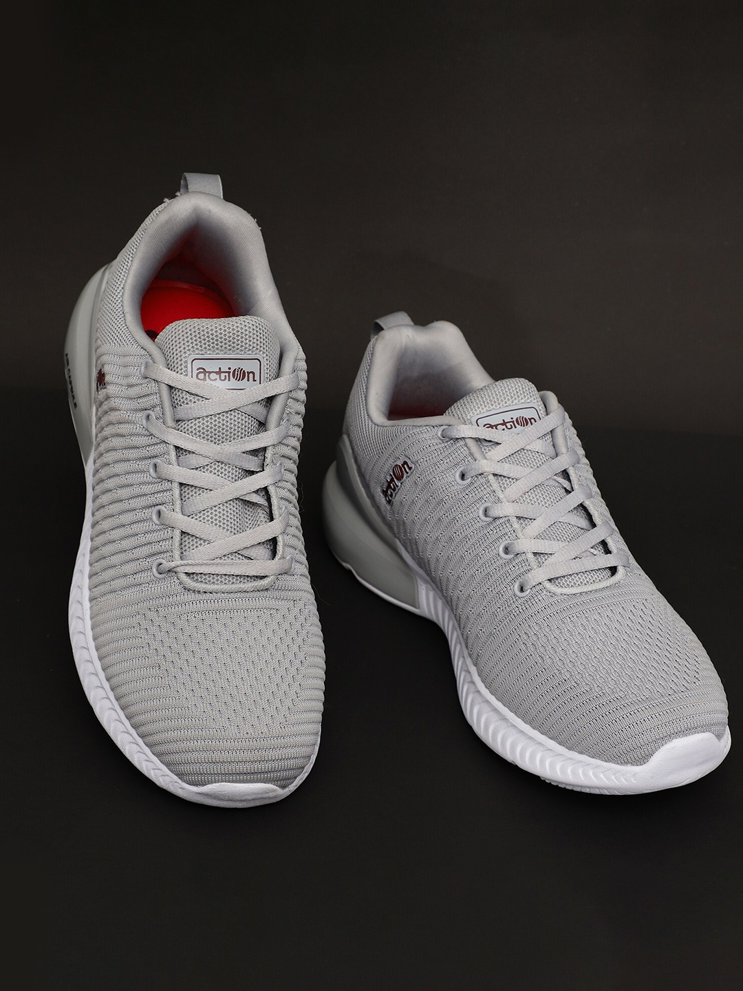 

Action Men Grey Mesh Running Non-Marking Shoes