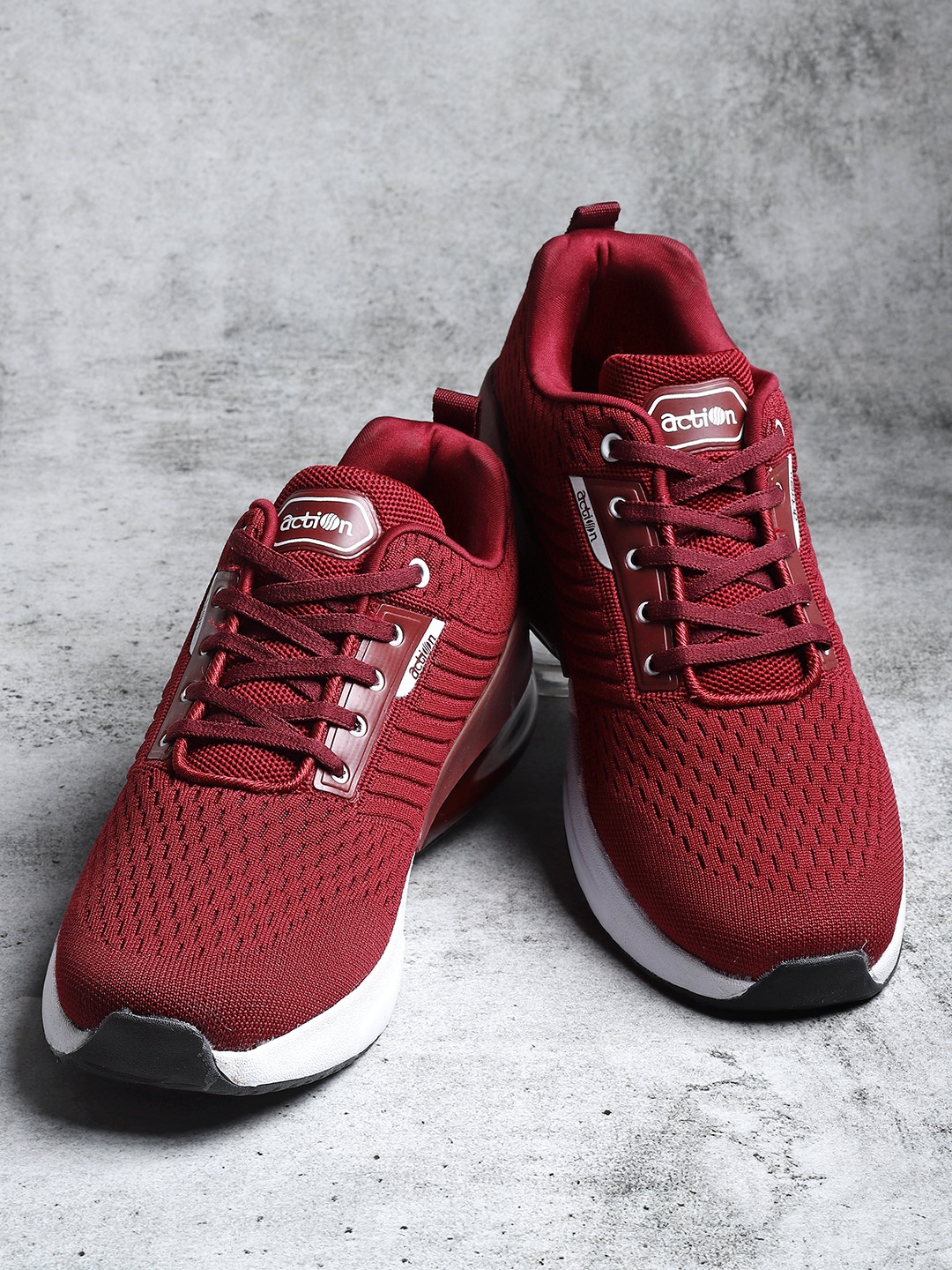 

Action Men Maroon Mesh Running Non-Marking Shoes