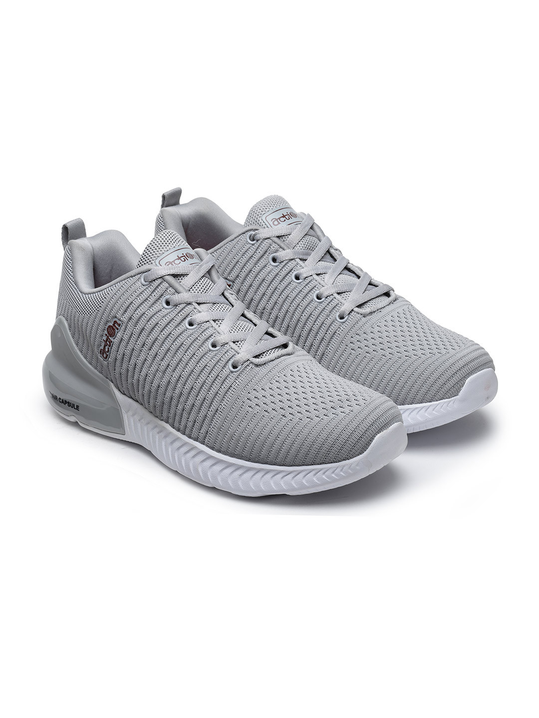 

Action Men Grey Mesh Running Non-Marking Shoes