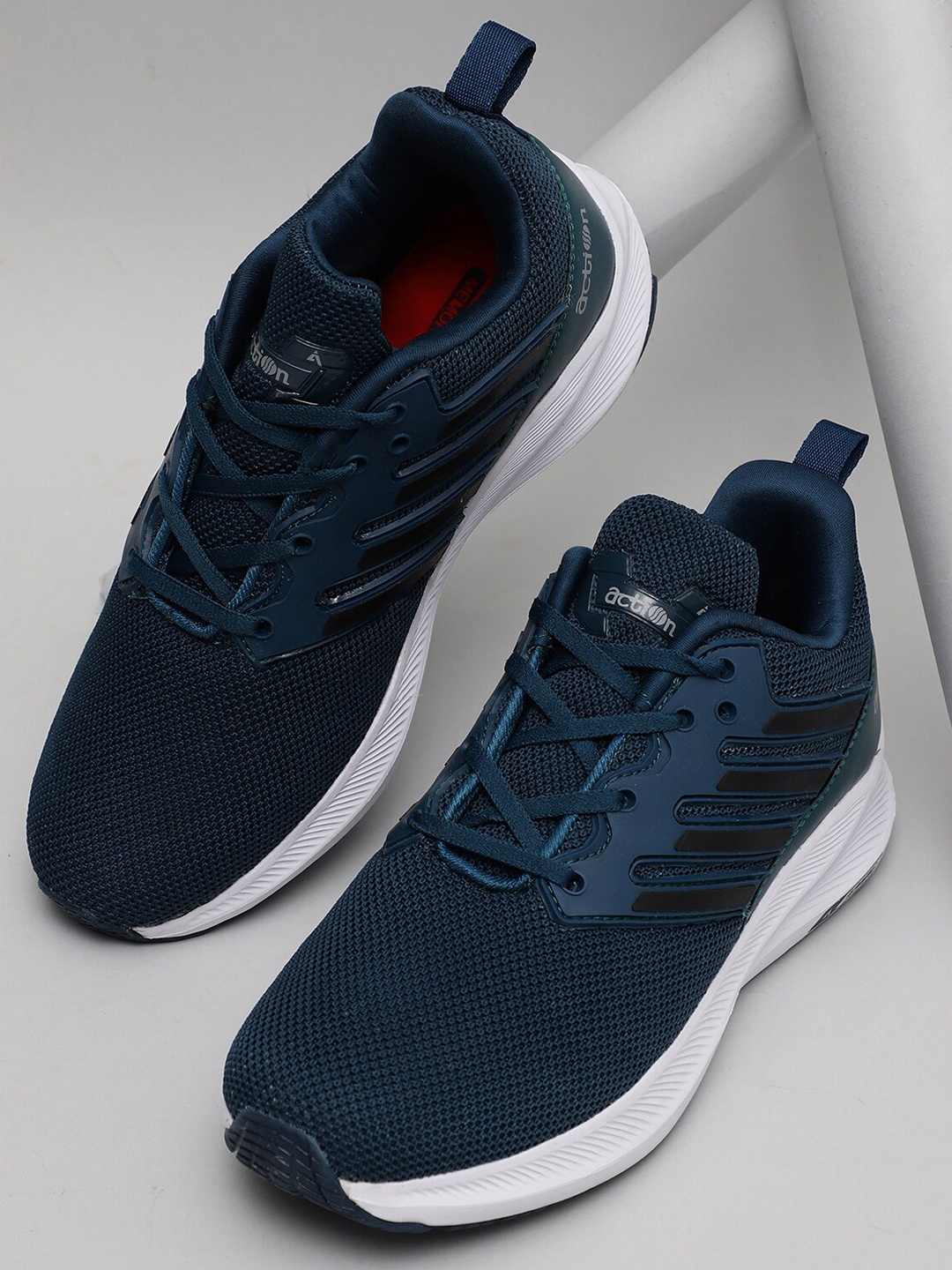 

Action Men Blue Mesh Non-Marking Lace-Up Running Shoes