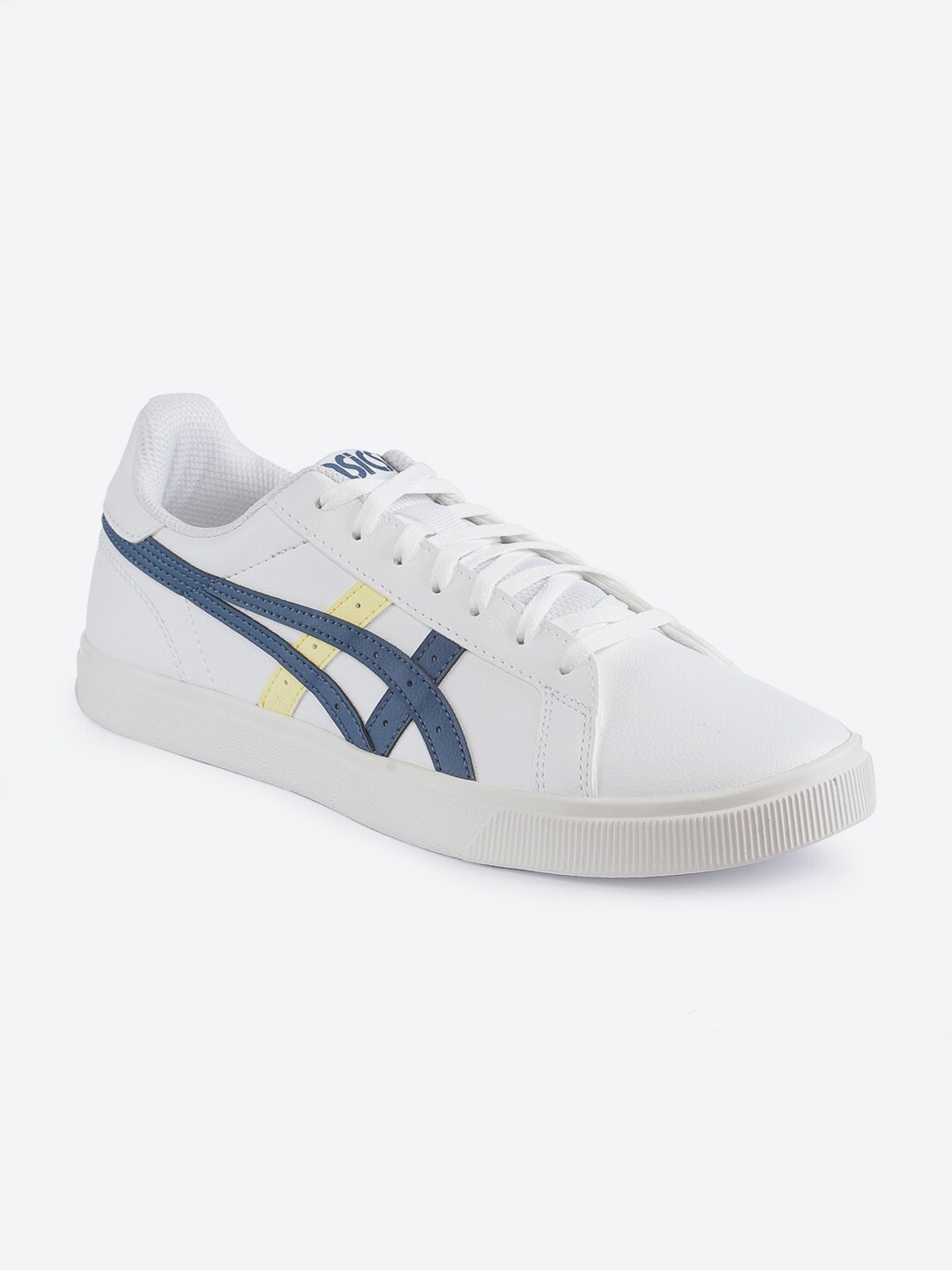 

ASICS Women White Striped CLASSIC CT Sneakers