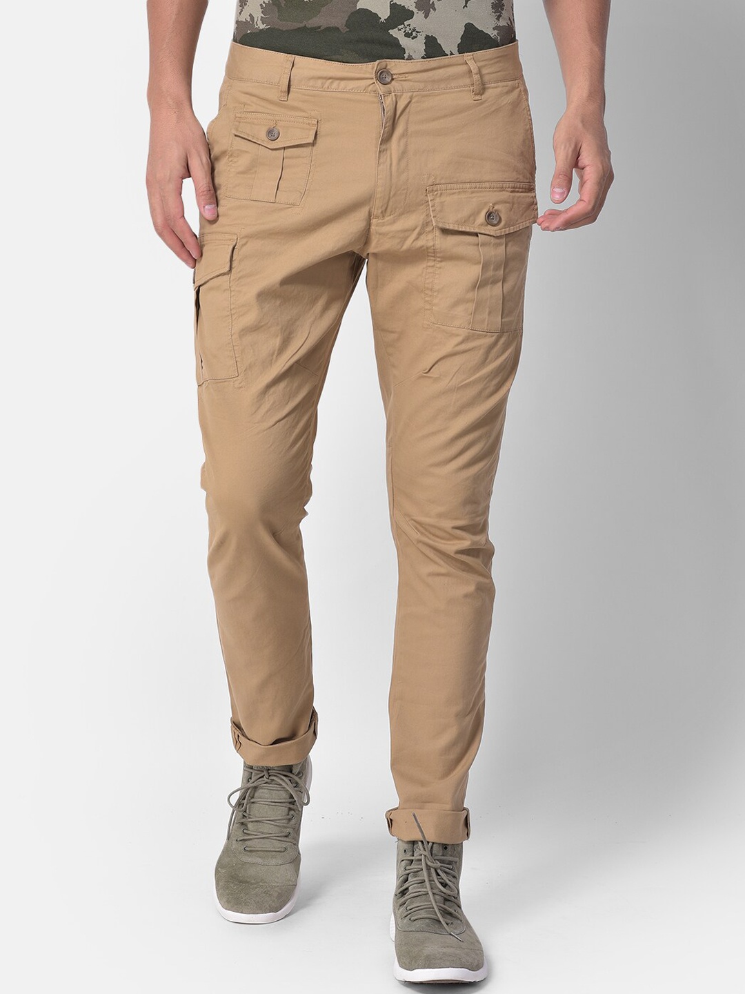 

Woodland Men Khaki Chinos Trousers