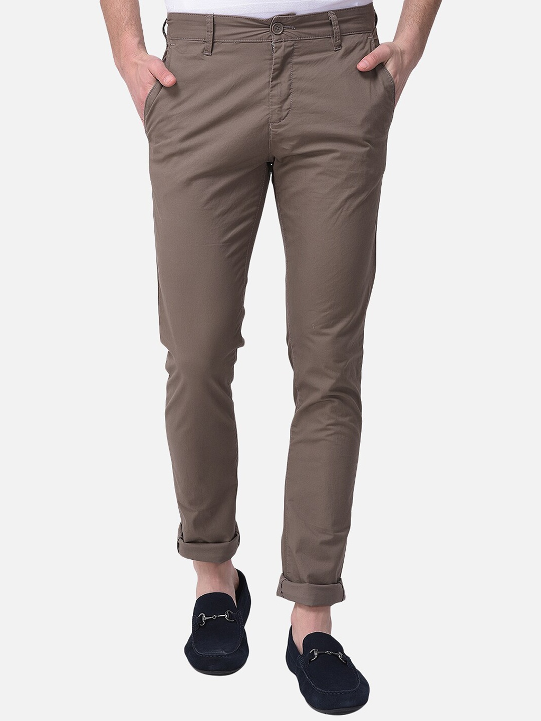 

Woodland Men Brown Chinos Trousers