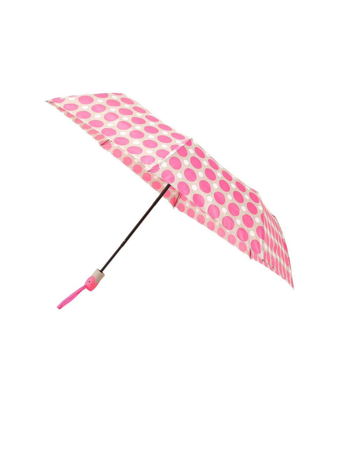 

Calvadoss Men Pink & White Geometric 3 Fold Umbrellas