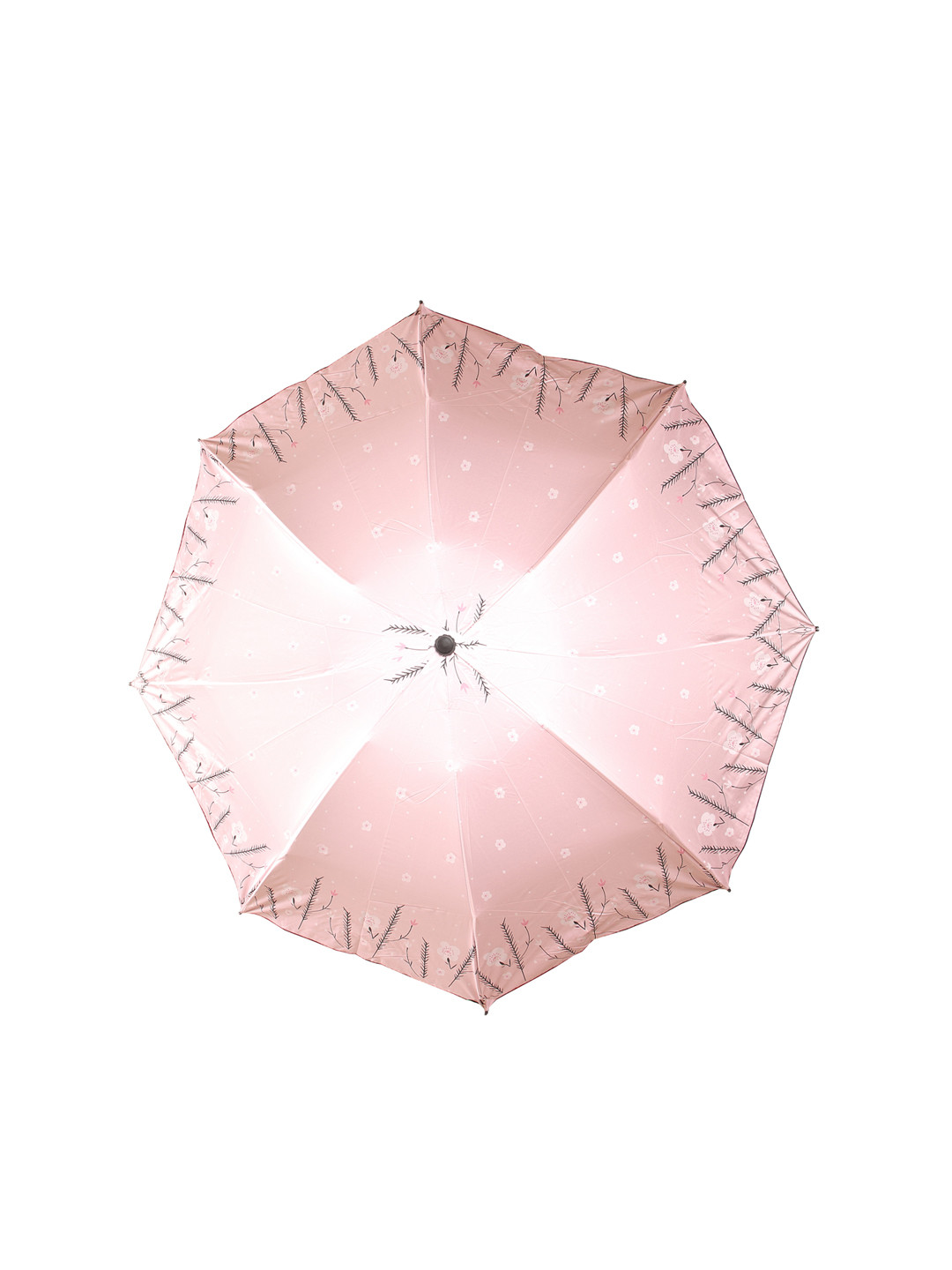 

Calvadoss Men Pink & Black Floral 3 Fold Umbrellas