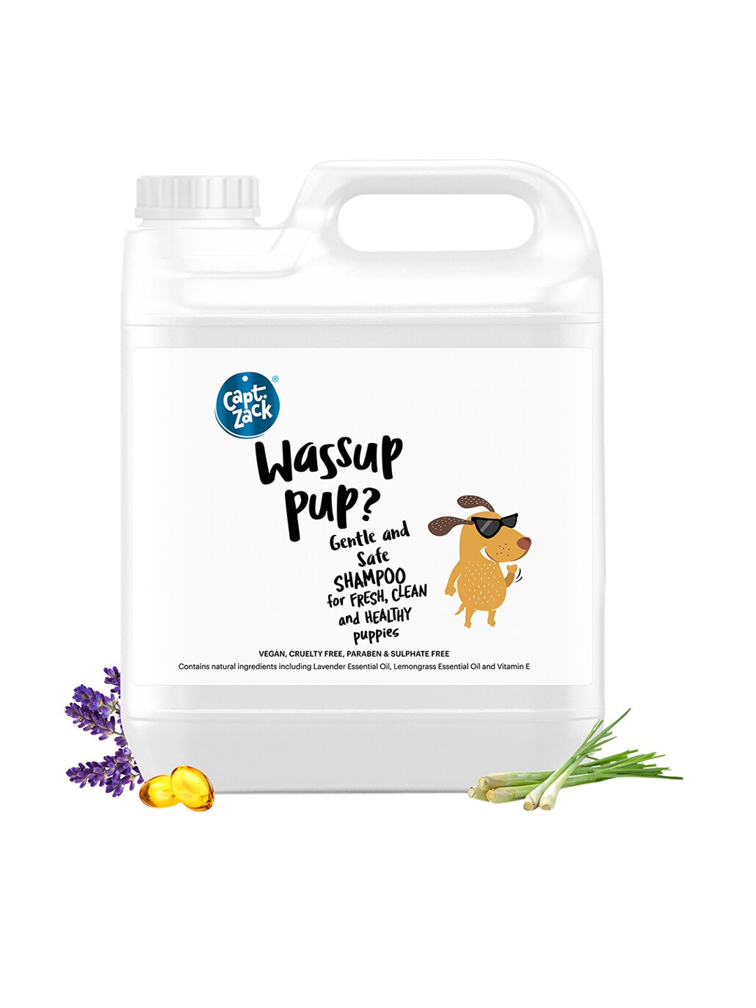 

Captain Zack Anti-Fungal Anti-Bacterial & Anti-Dandruff Pet Shampoo 4L, White